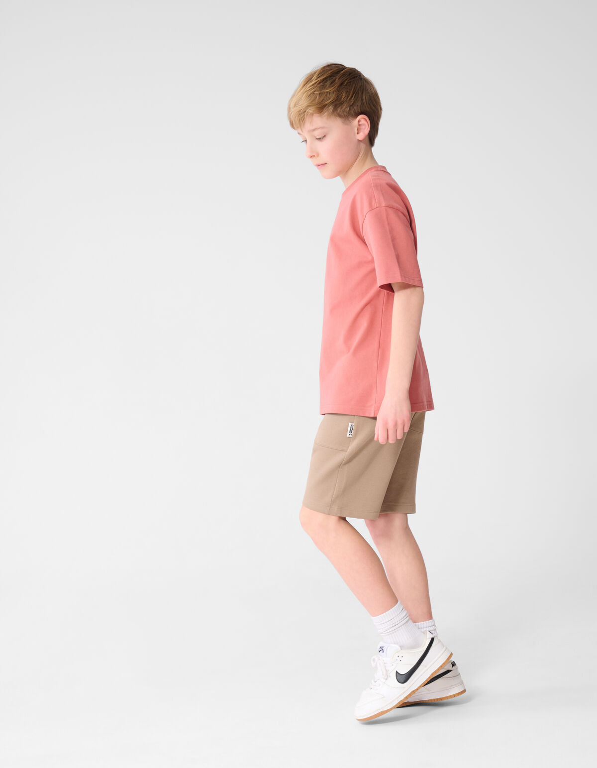 Piqu&eacute;-Shorts Taupe SHOEBY BOYS