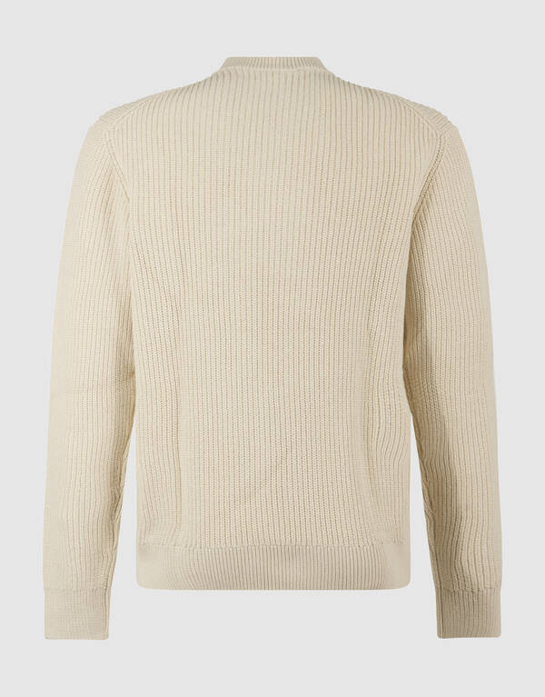 Rundhals-Strickpullover Sand SHOEBY MEN