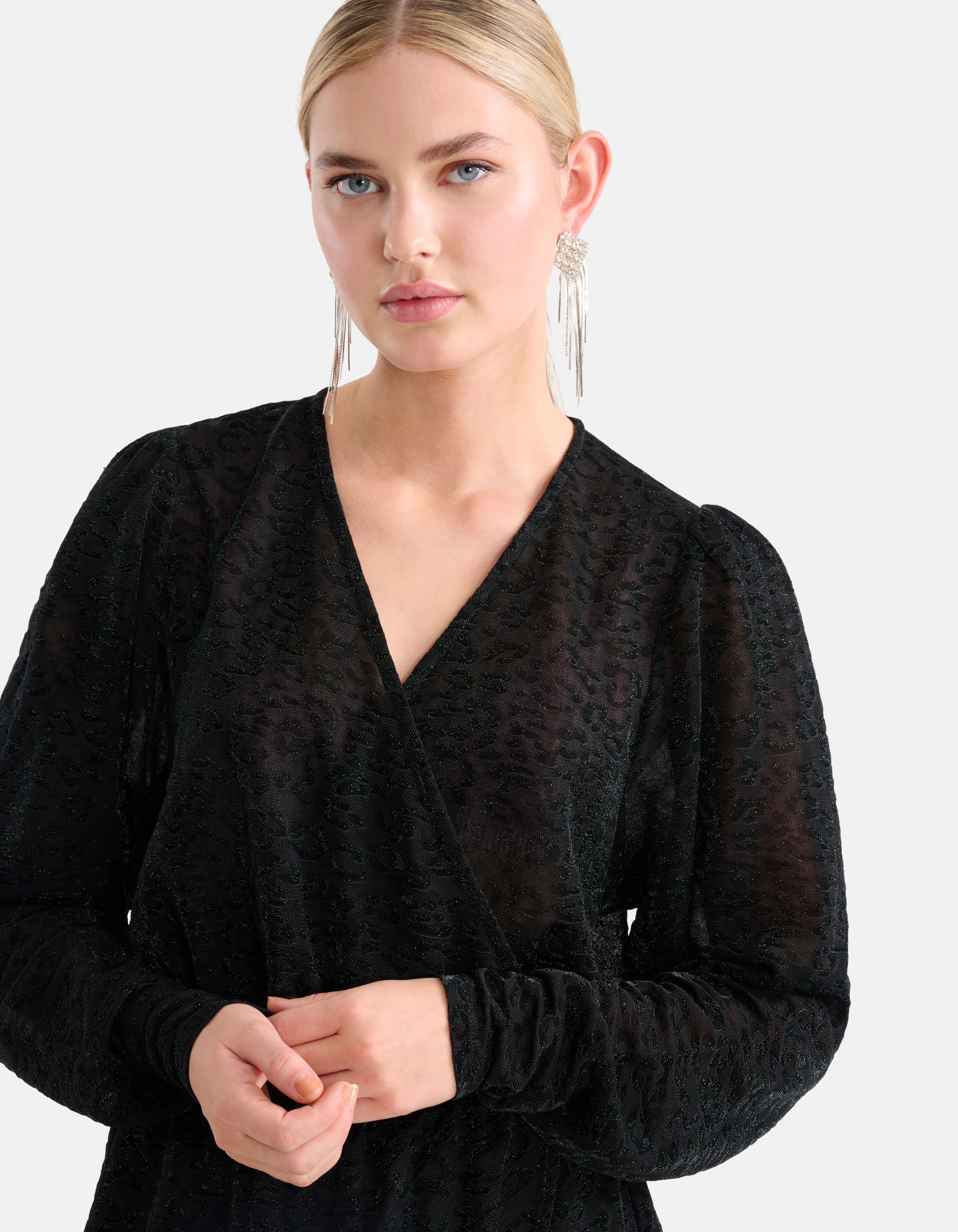 Lurexkleid Dunkelgrün SHOEBY WOMEN