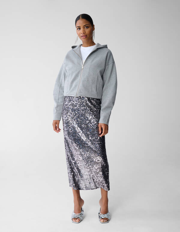 Oversized-Strickjacke Hellgrau By Fred SHOEBY WOMEN
