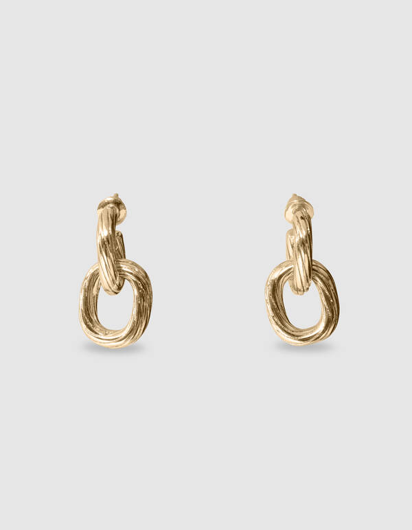 De Small Double Oval Oorbellen Goud geven iedere l SHOEBY ACCESSOIRES