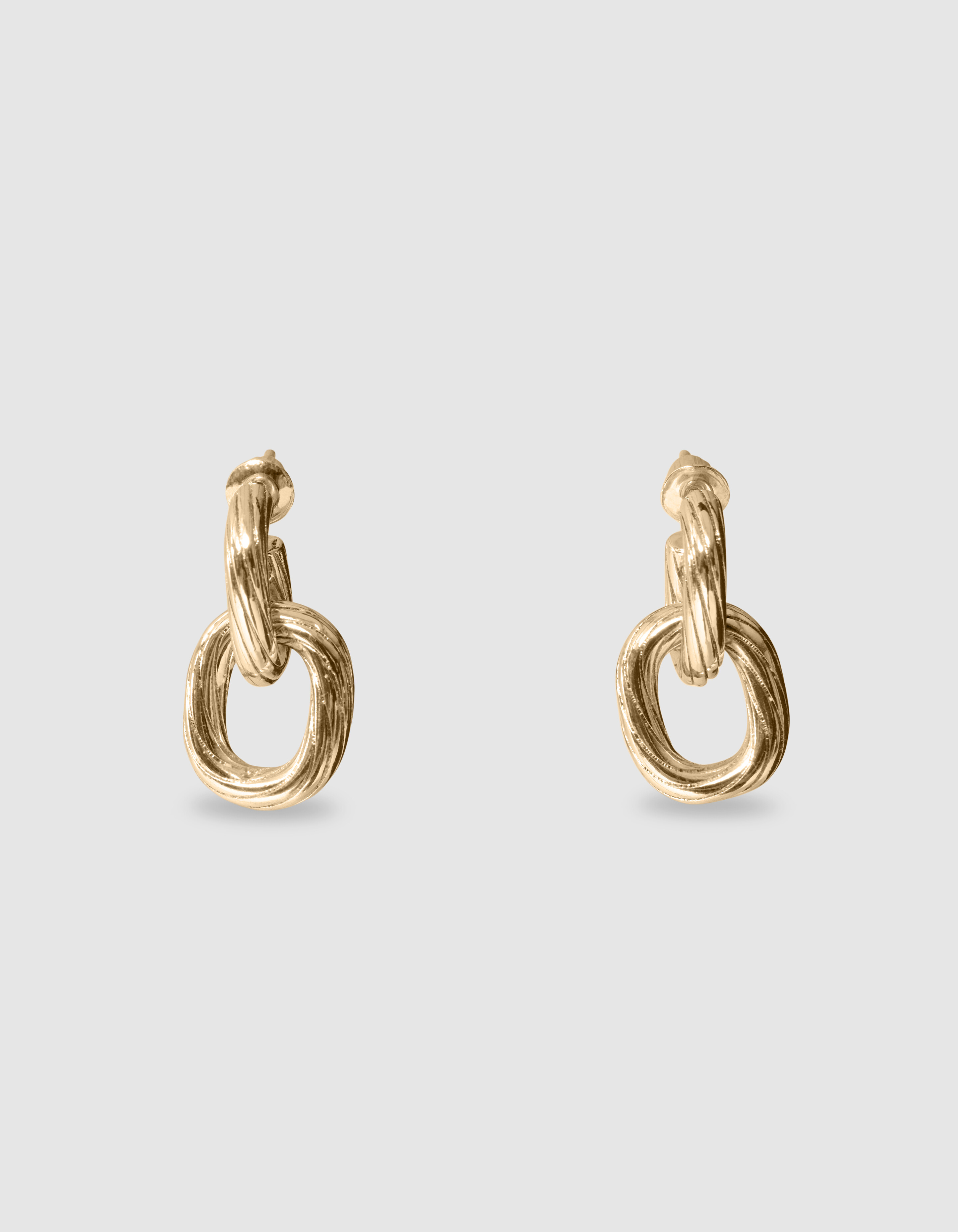 De Small Double Oval Oorbellen Goud geven iedere l SHOEBY ACCESSOIRES