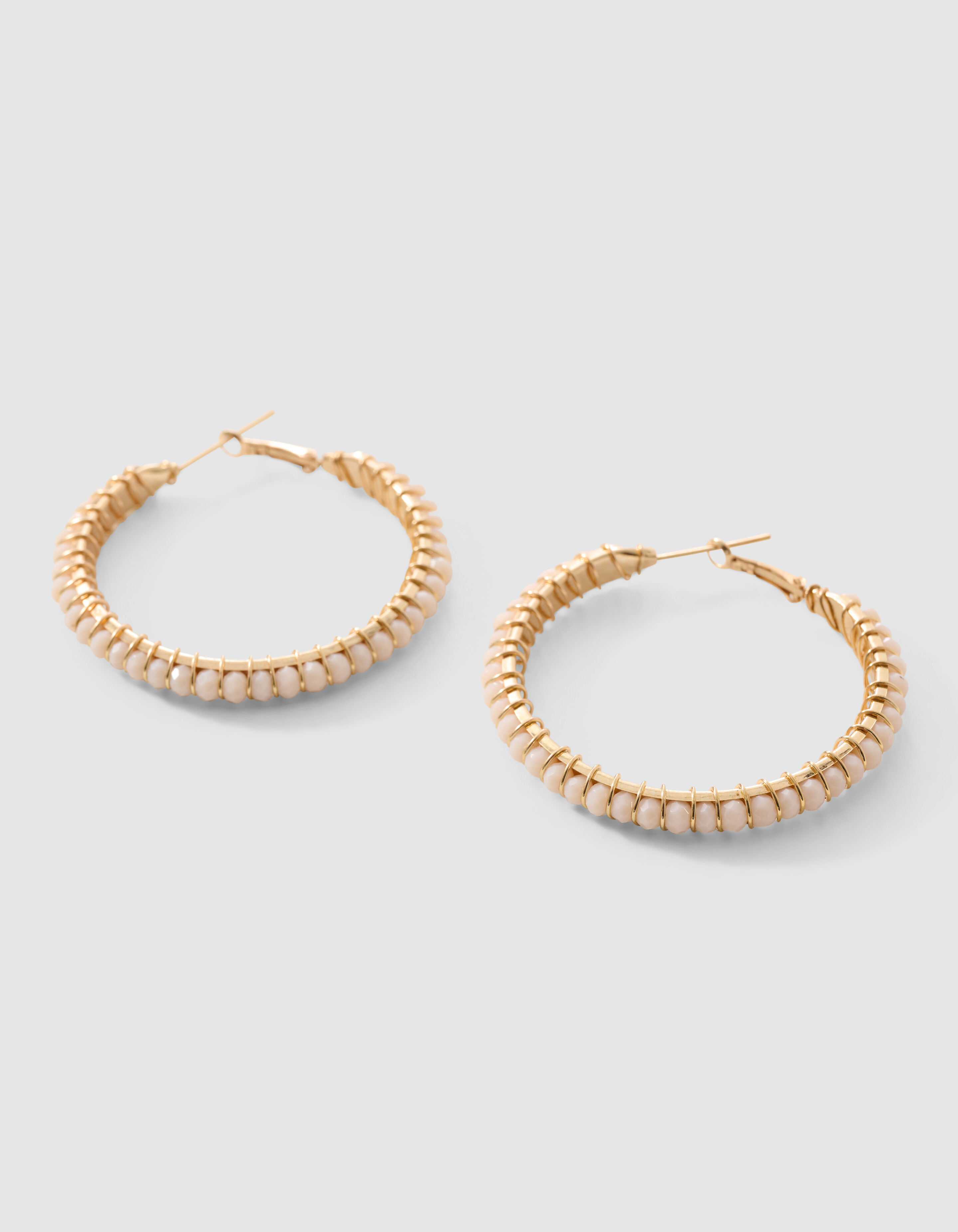 Perlenreifen-Ohrringe Gold SHOEBY ACCESSOIRES