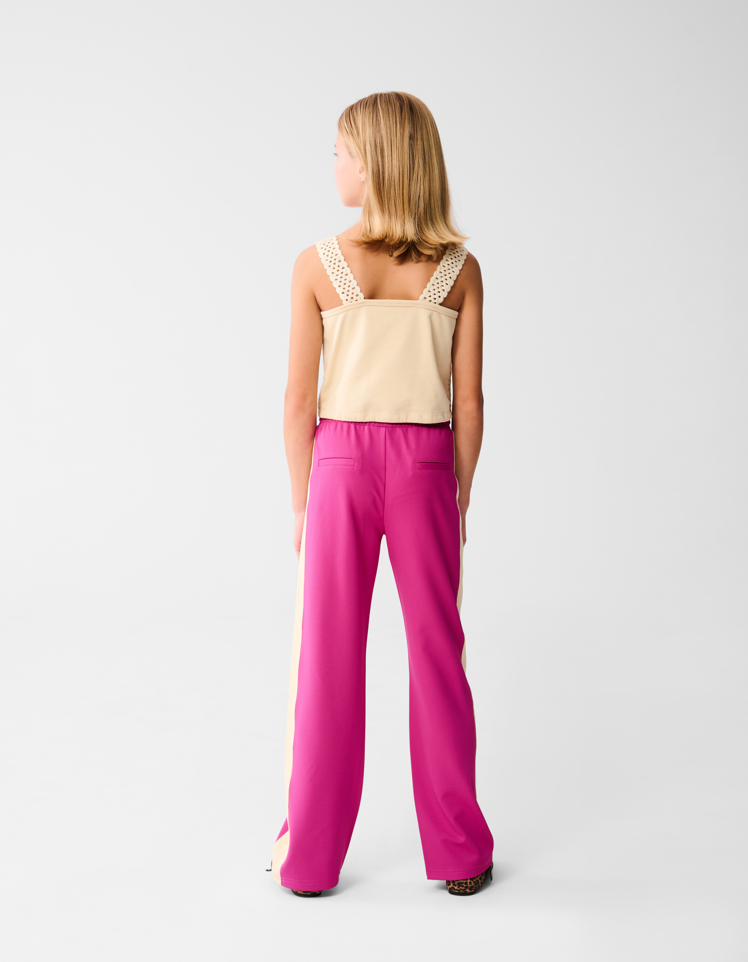 Sportliche Hose mit weitem Bein Rosa SHOEBY GIRLS