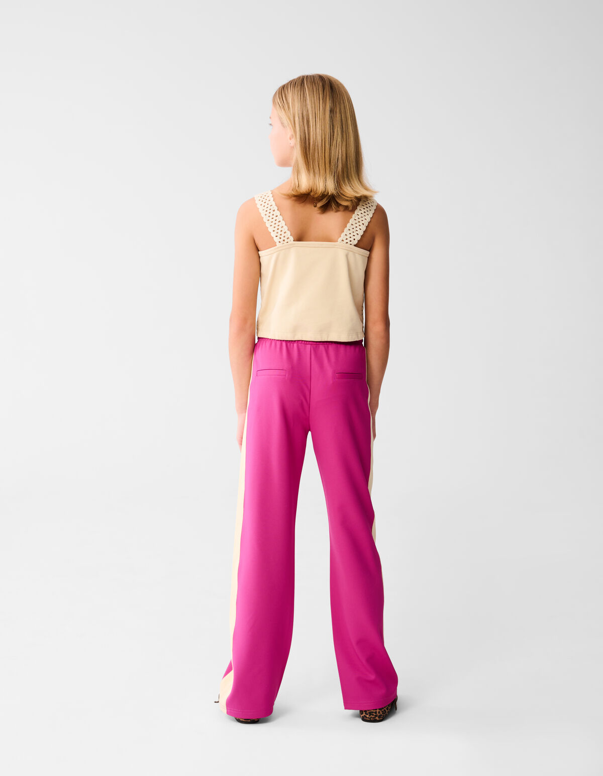 Sportliche Hose mit weitem Bein Rosa SHOEBY GIRLS