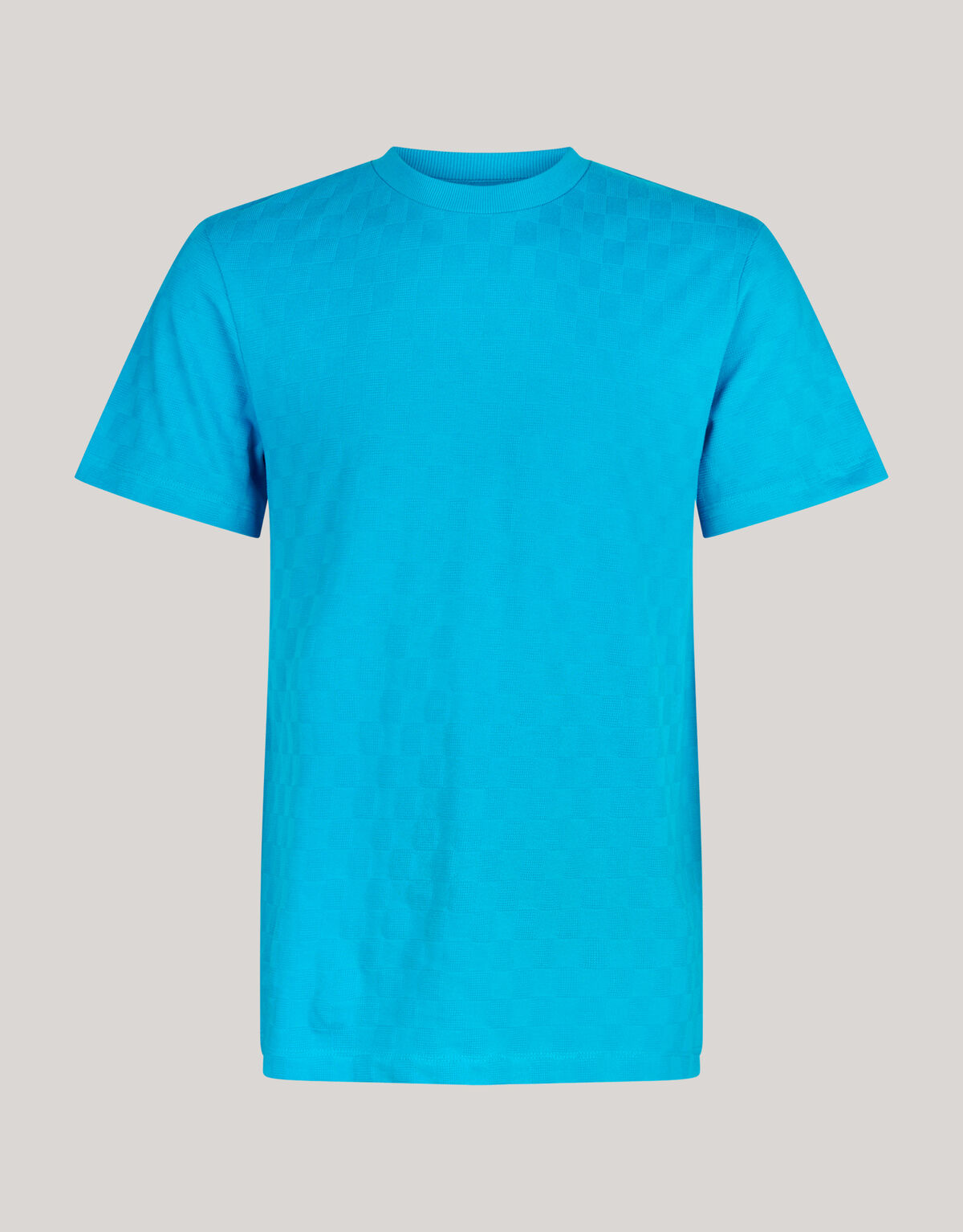 Block Textur Shirt Blau SHOEBY MEN