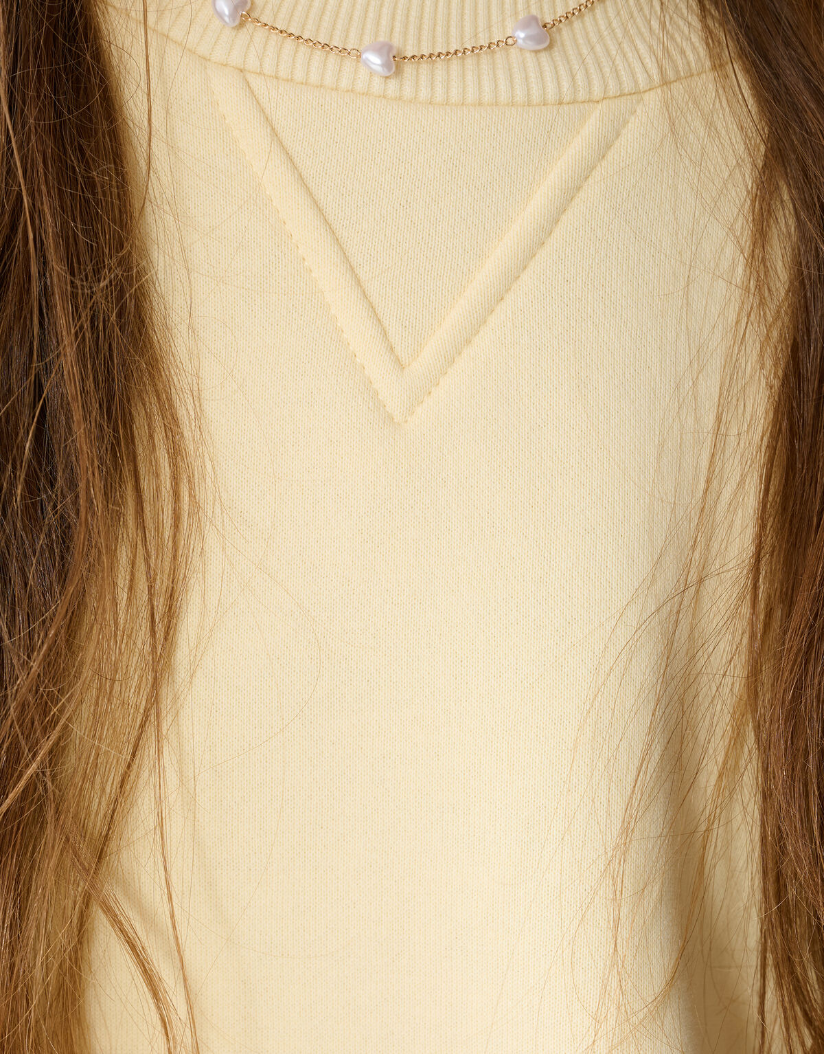 Gro&szlig;er &Auml;rmel Pullover Hellgelb SHOEBY GIRLS