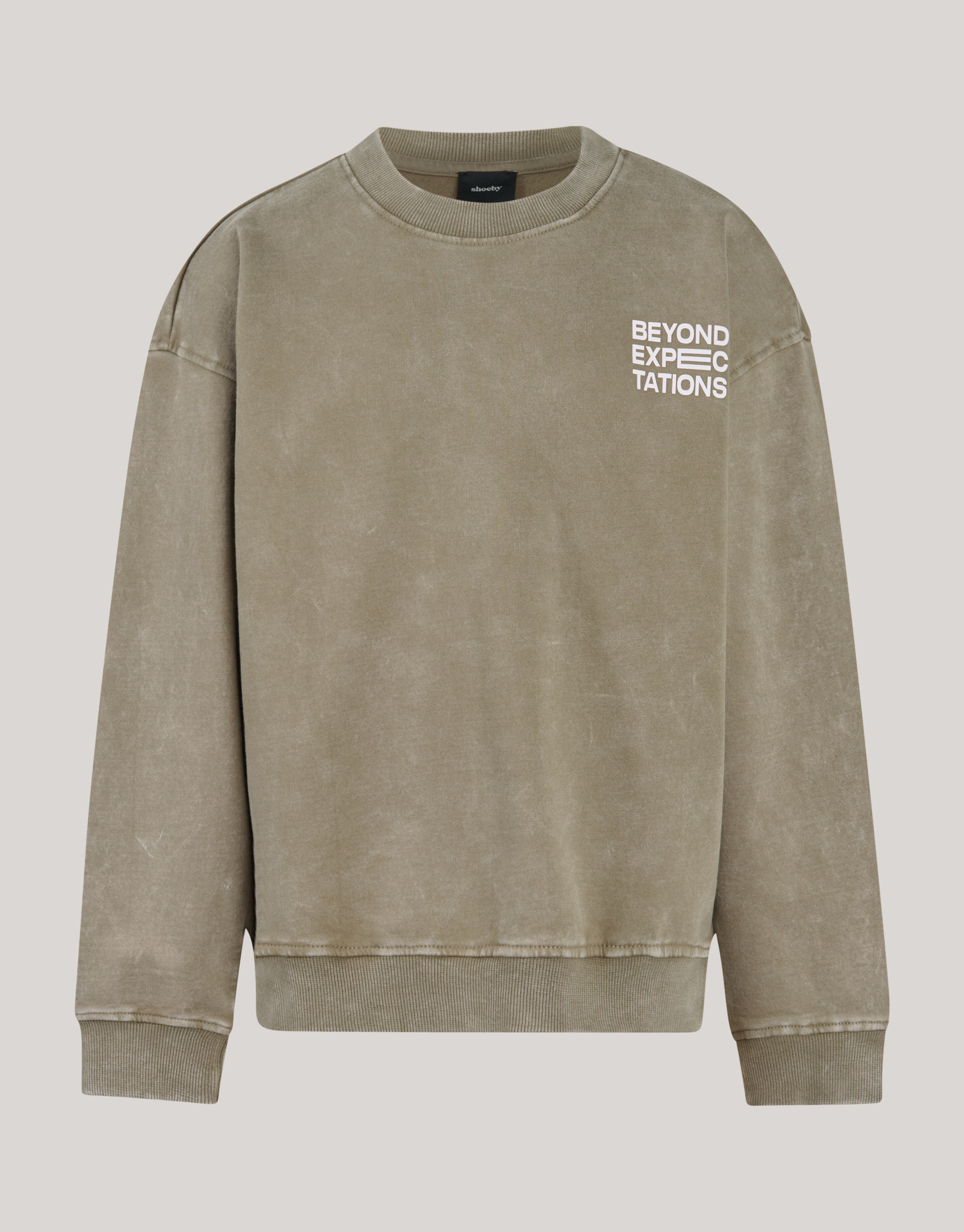 Washed Artwork Pullover Khaki SHOEBY BOYS