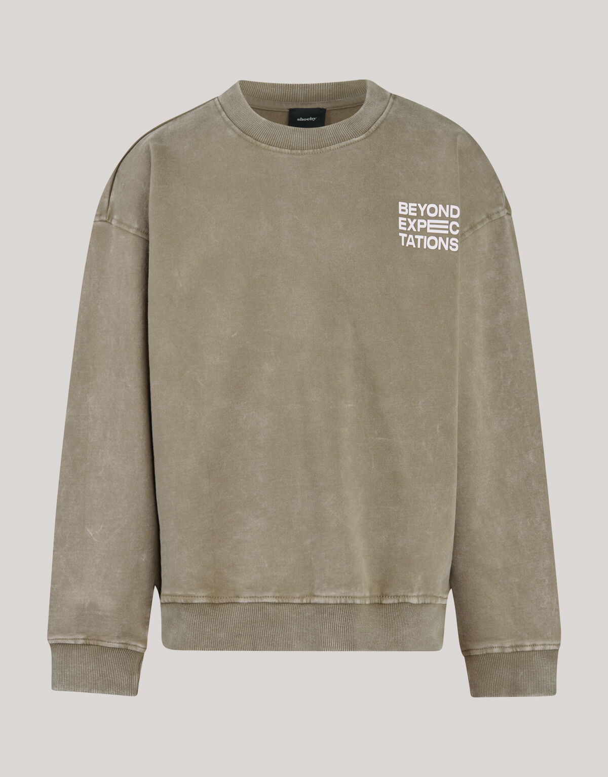 Washed Artwork Pullover Khaki SHOEBY BOYS