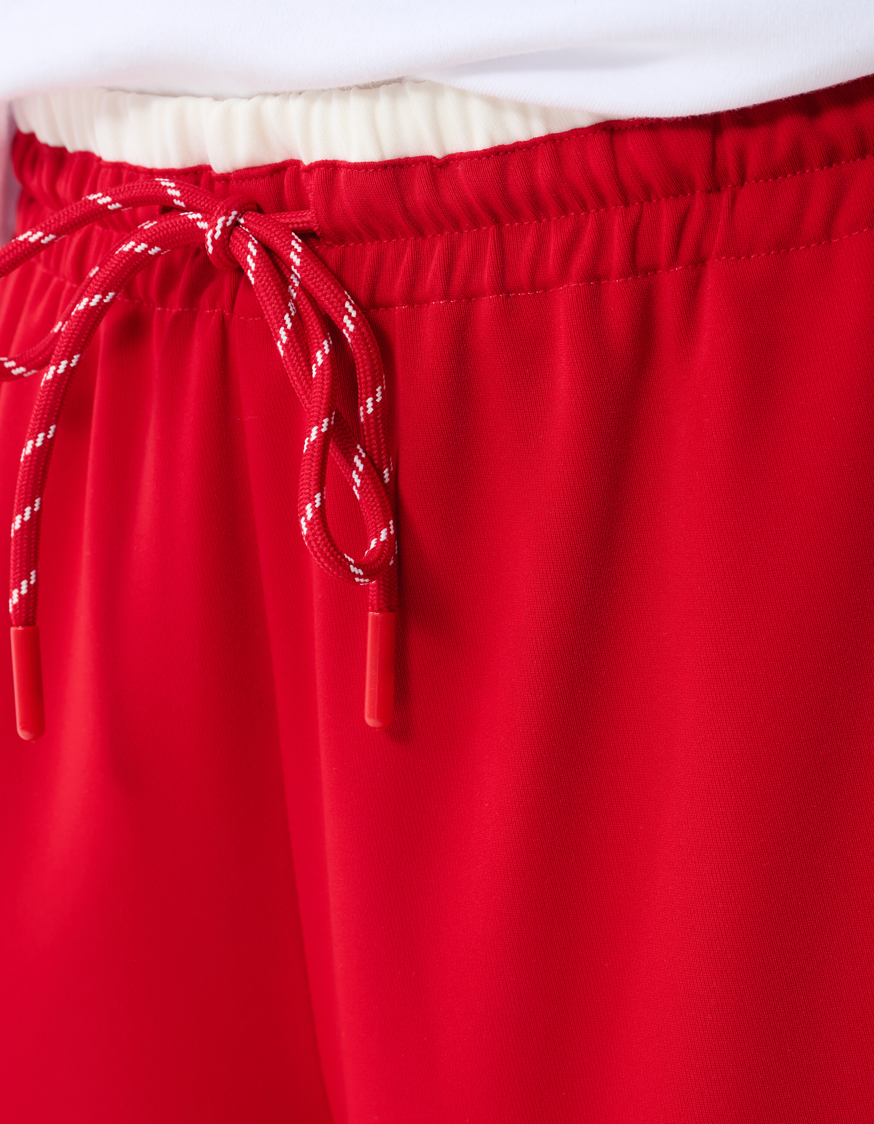 Sporty Wide Leg Broek Rood SHOEBY WOMEN
