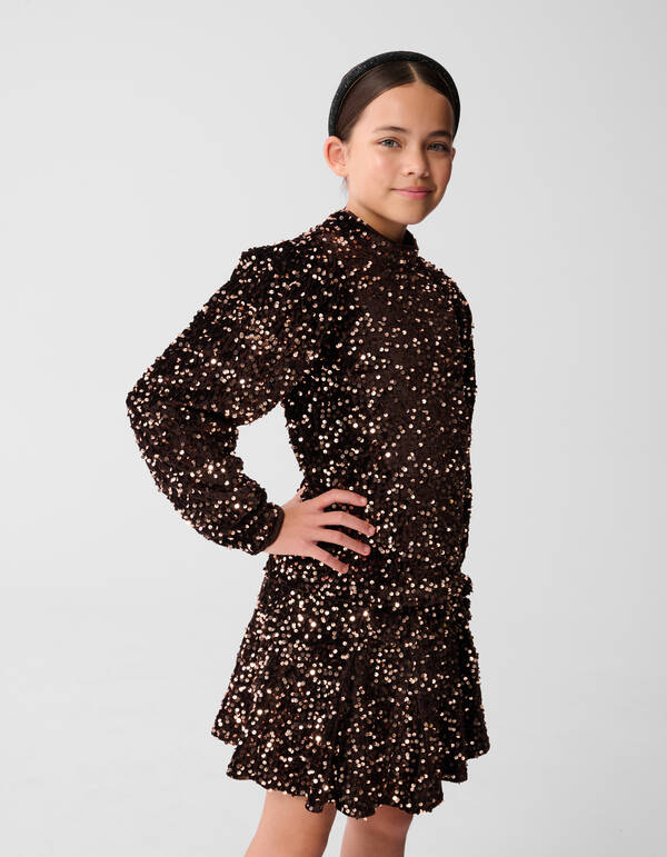 Paillettenoberteil Bruin SHOEBY GIRLS