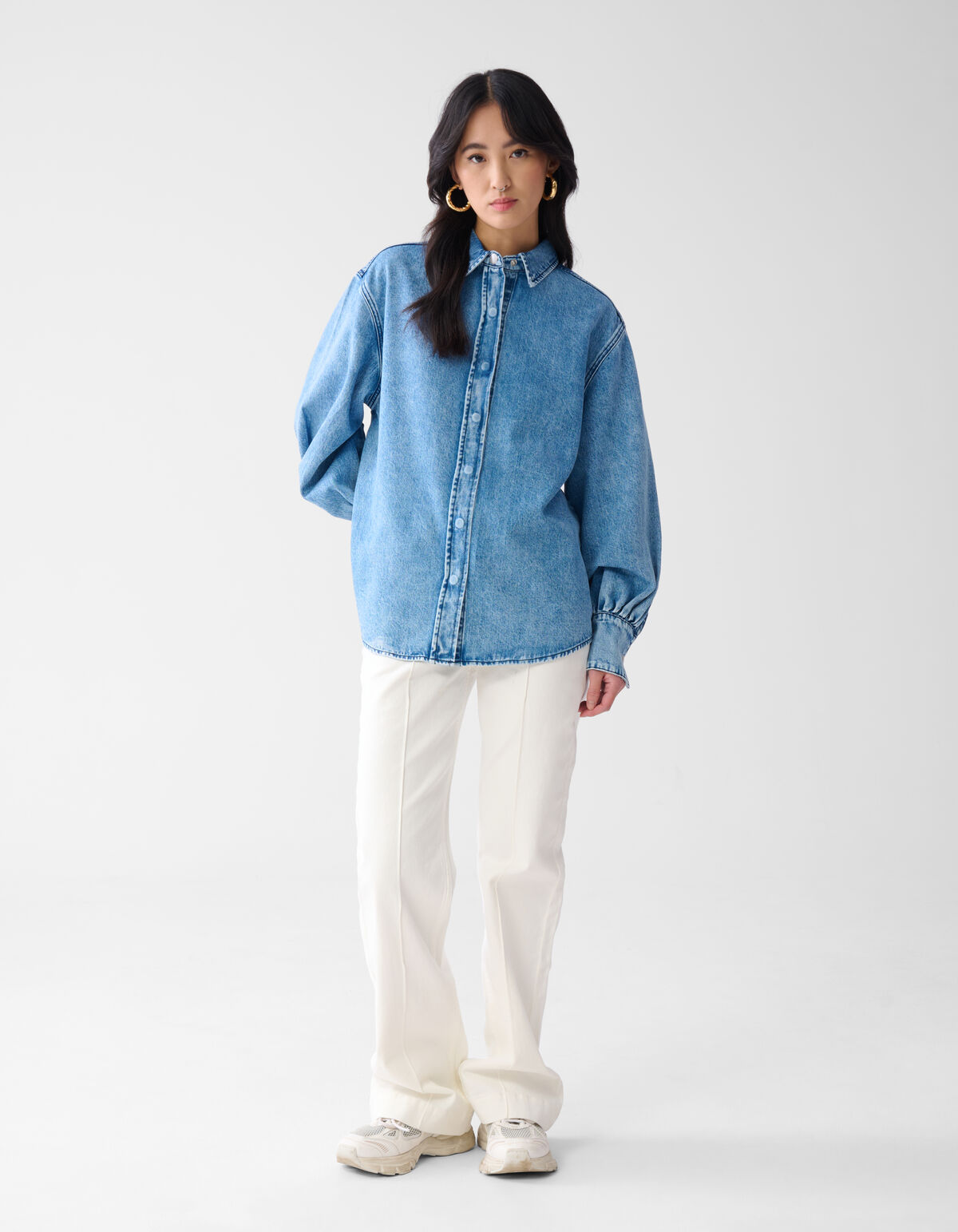 Denim-Bluse Mediumstone SHOEBY WOMEN