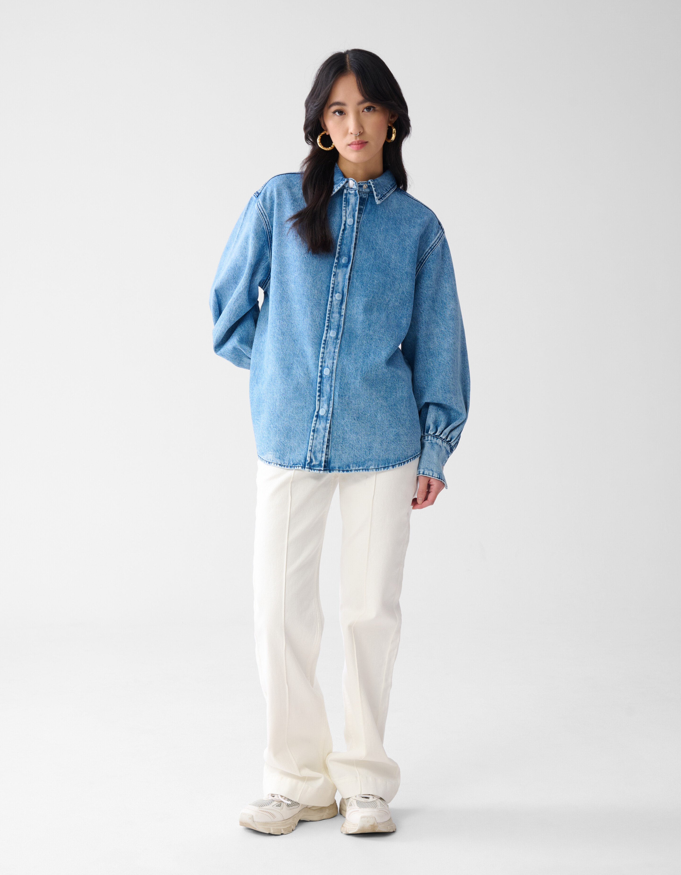 Denim-Bluse Mediumstone SHOEBY WOMEN