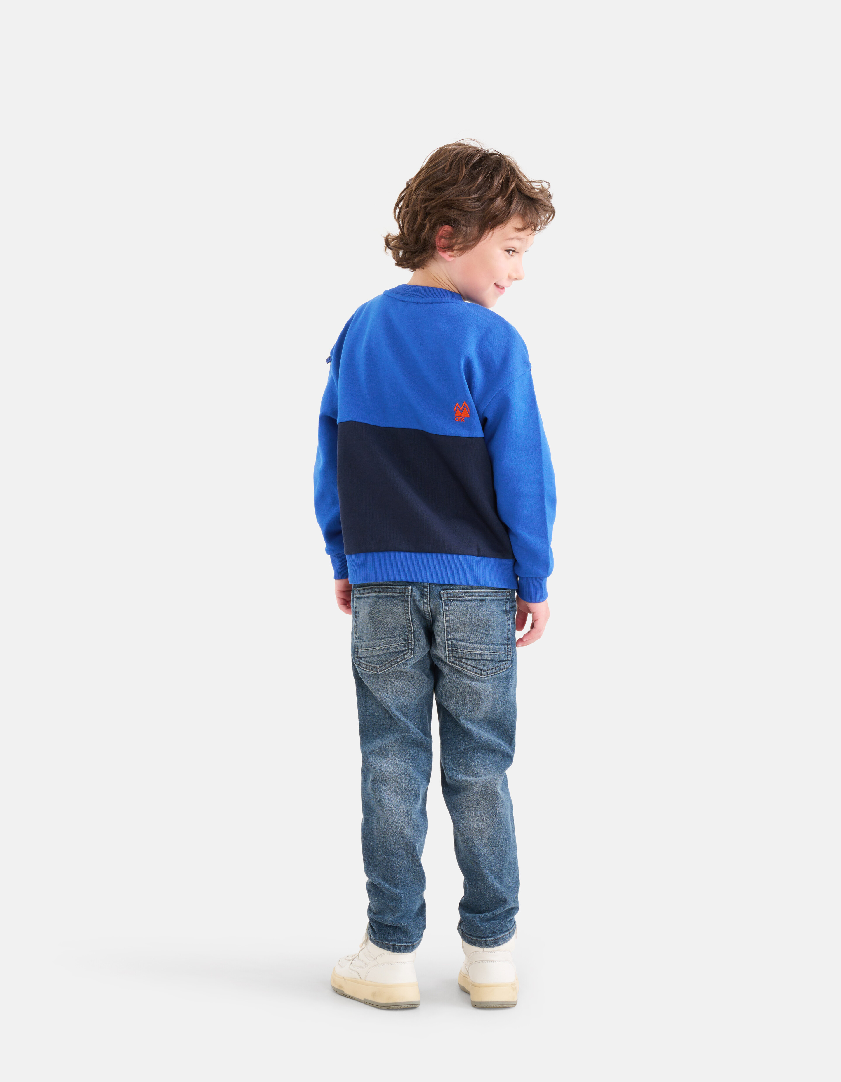 Pullover mit Reißverschluss Blau SHOEBY BOYS