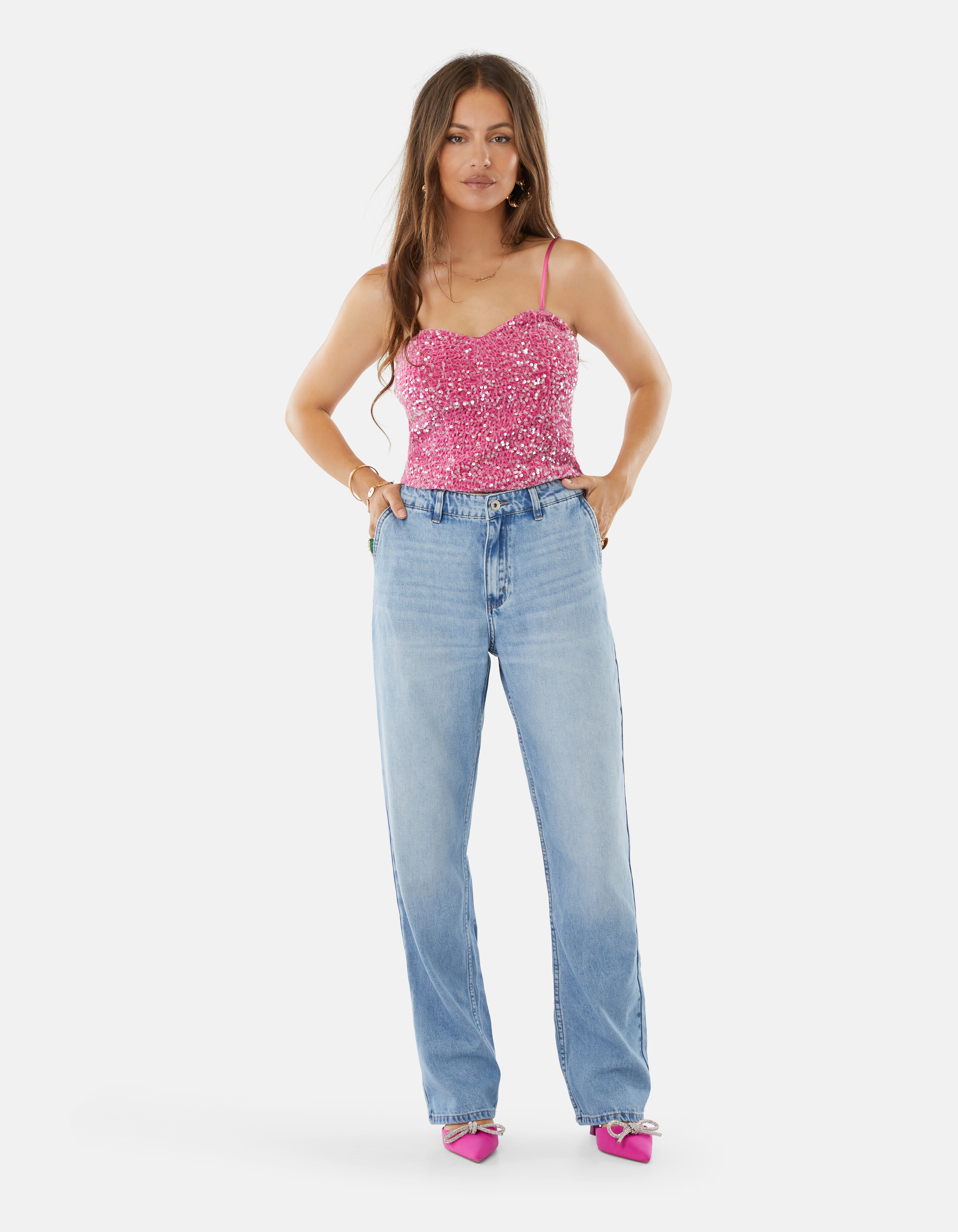 Barrel Leg Jeans Lichtblauw L32 By Lizzy SHOEBY WOMEN