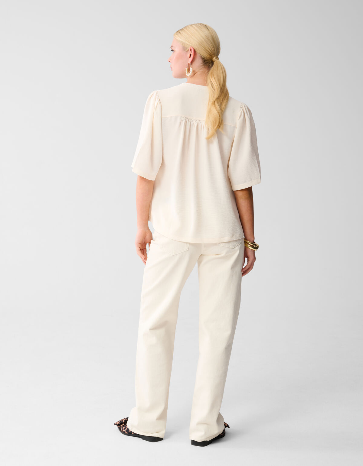 Twist-Bluse Off White SHOEBY WOMEN