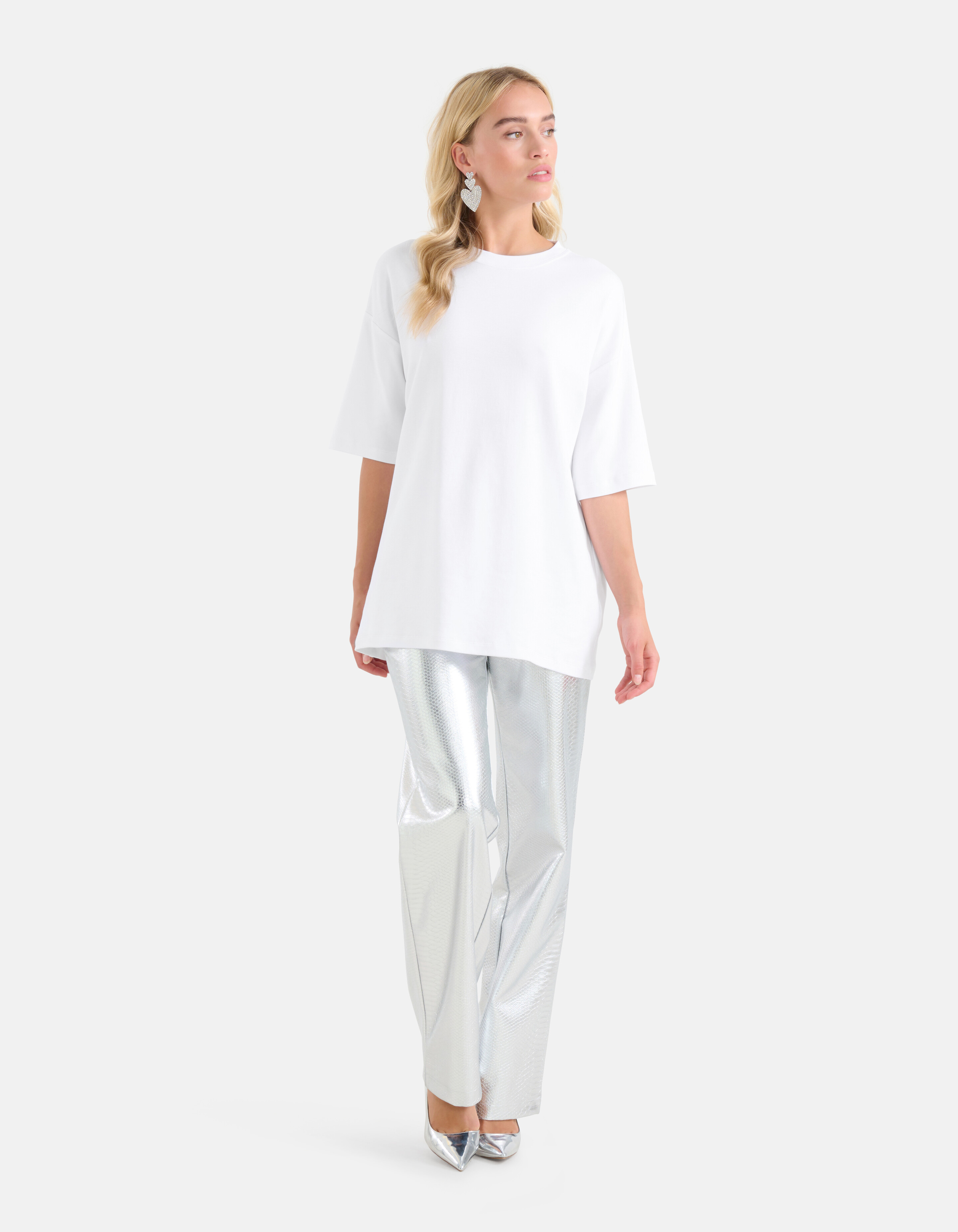 Übergroßes T-shirt Weiß von Monica SHOEBY WOMEN