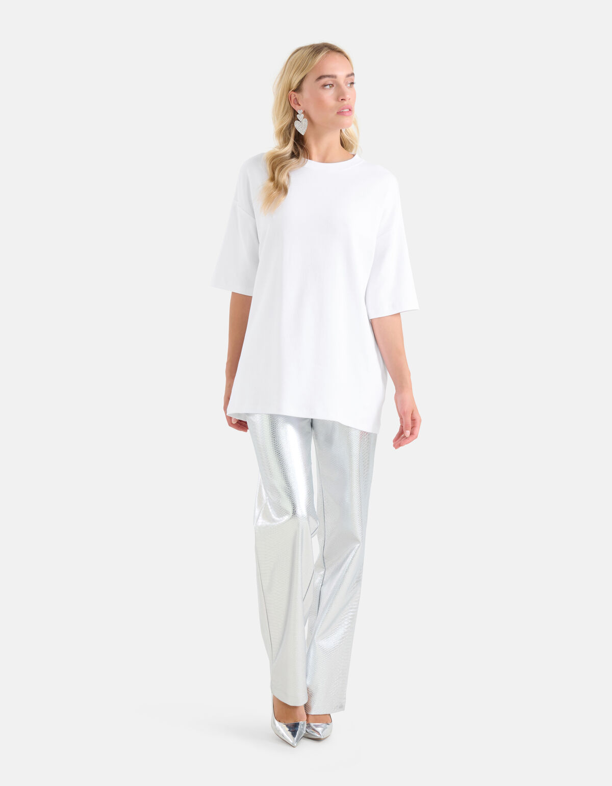 Übergroßes T-shirt Weiß von Monica SHOEBY WOMEN