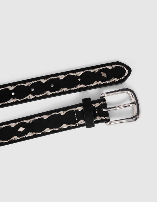 Westerngürtel Schwarz SHOEBY ACCESSOIRES