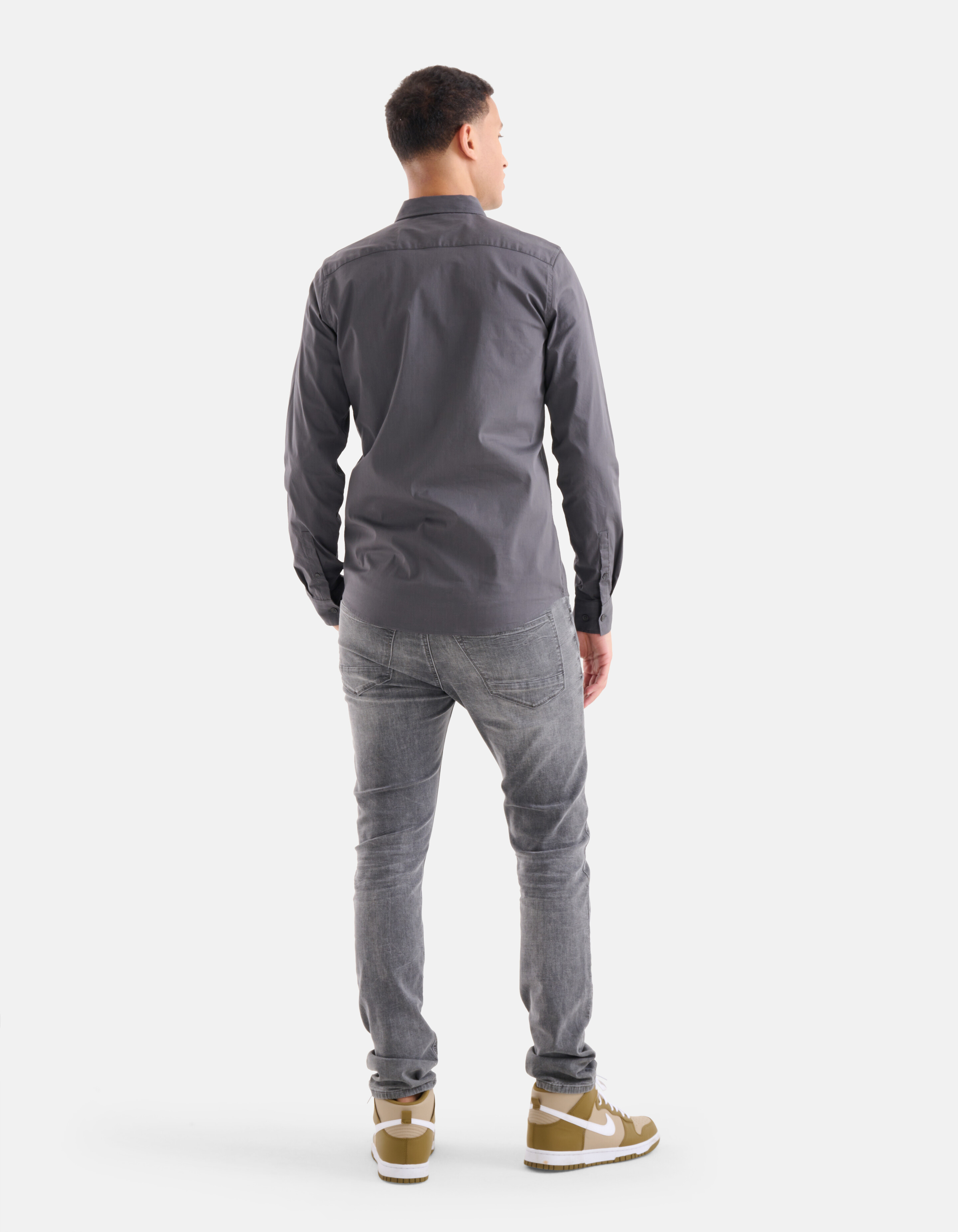 Diagonalhemd Dunkelgrau SHOEBY MEN