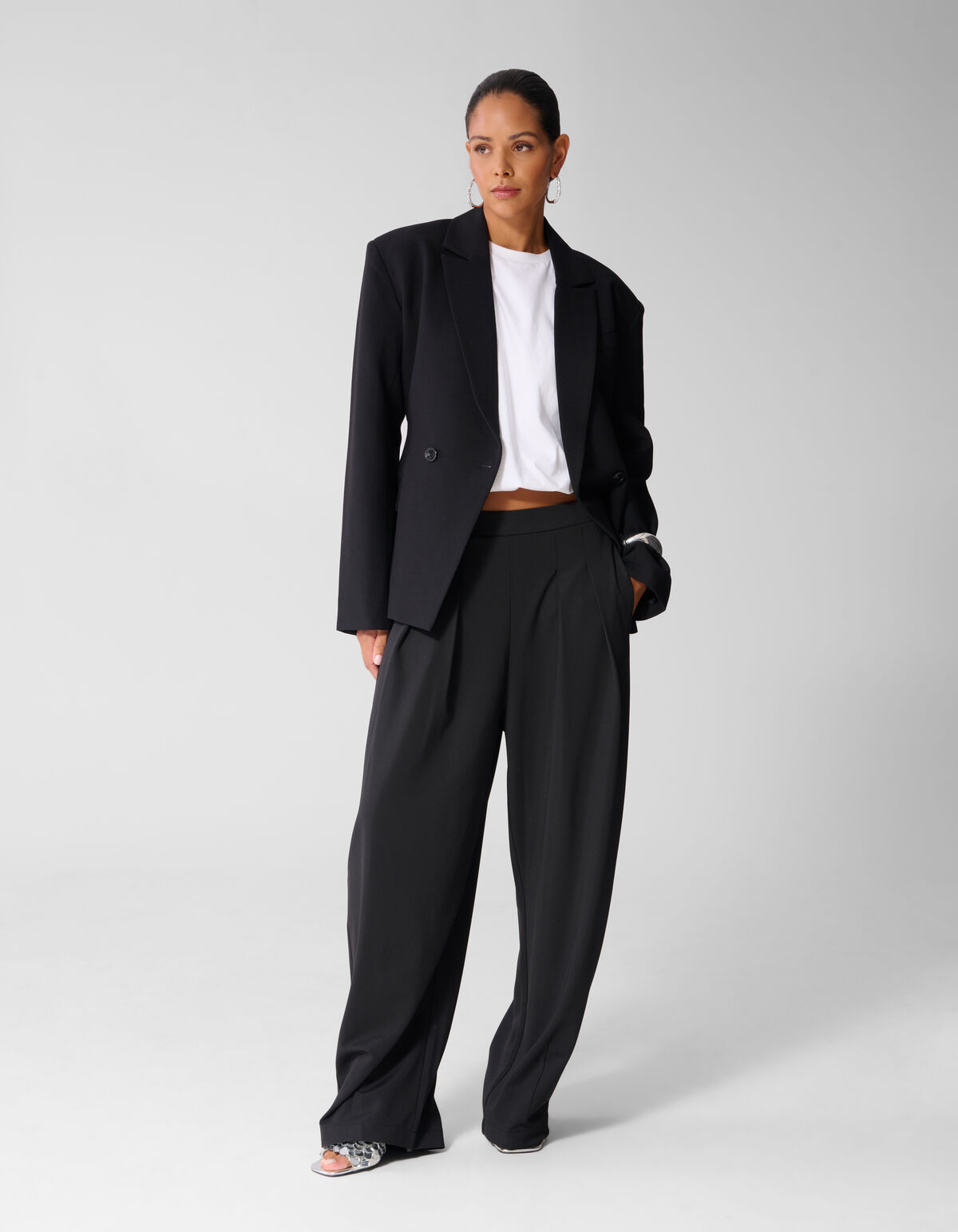 Sporty Barrel Fit Jogger Schwarz SHOEBY WOMEN