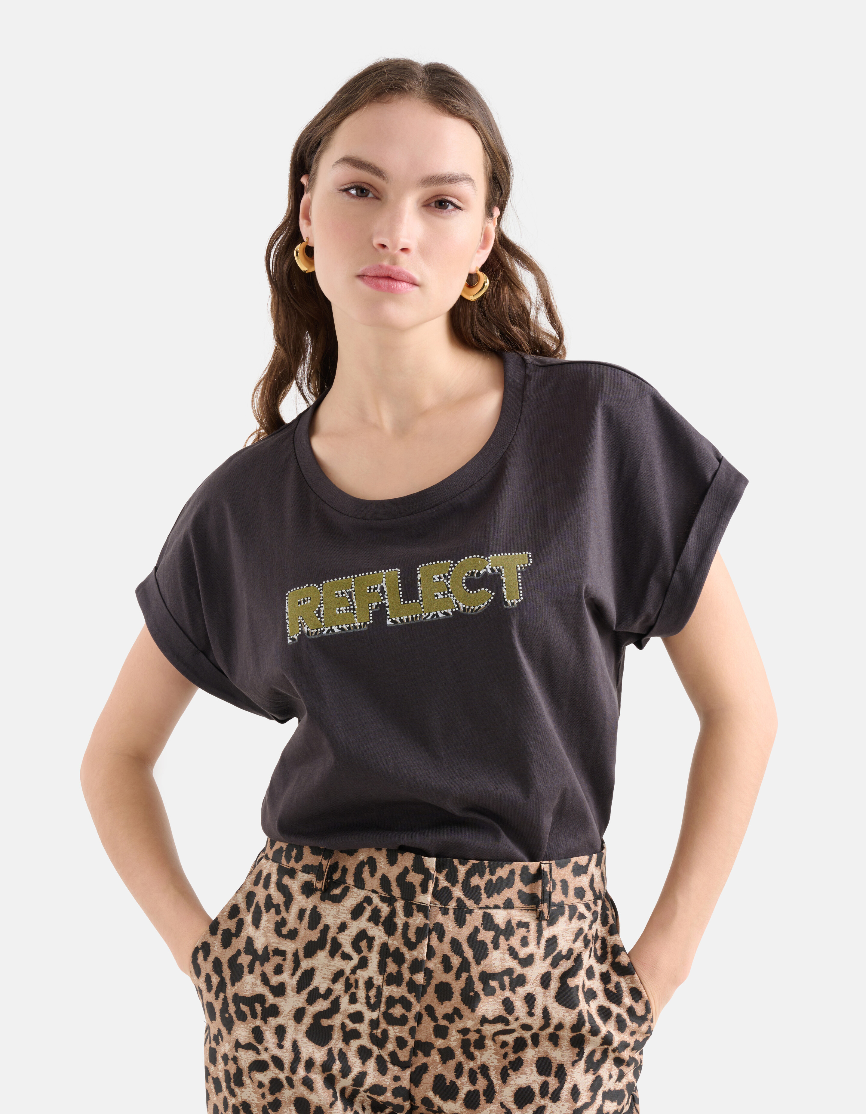Artwork T-shirt Dunkelgrau SHOEBY WOMEN