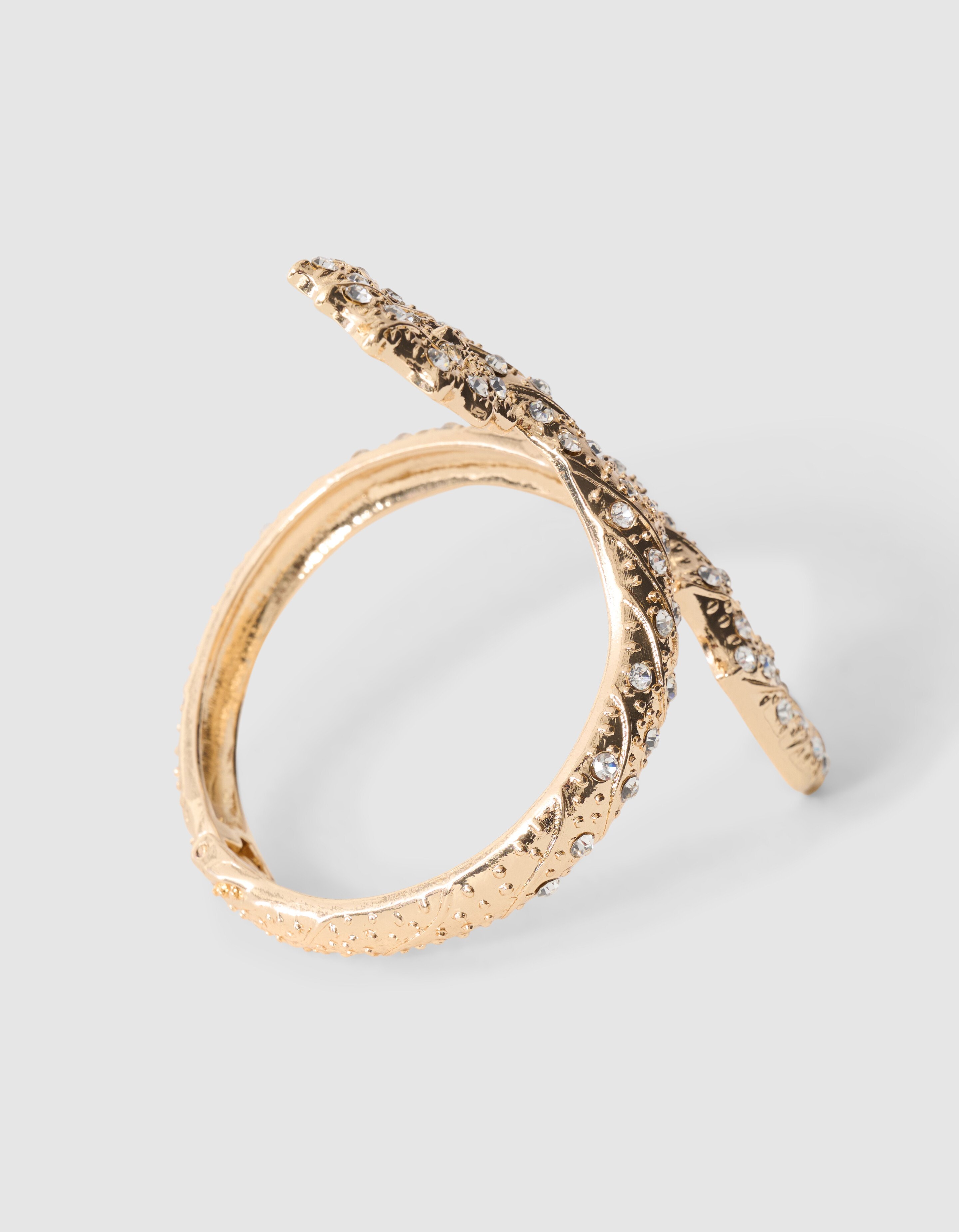 Strass-Muschel-Armband in Gold SHOEBY ACCESSOIRES