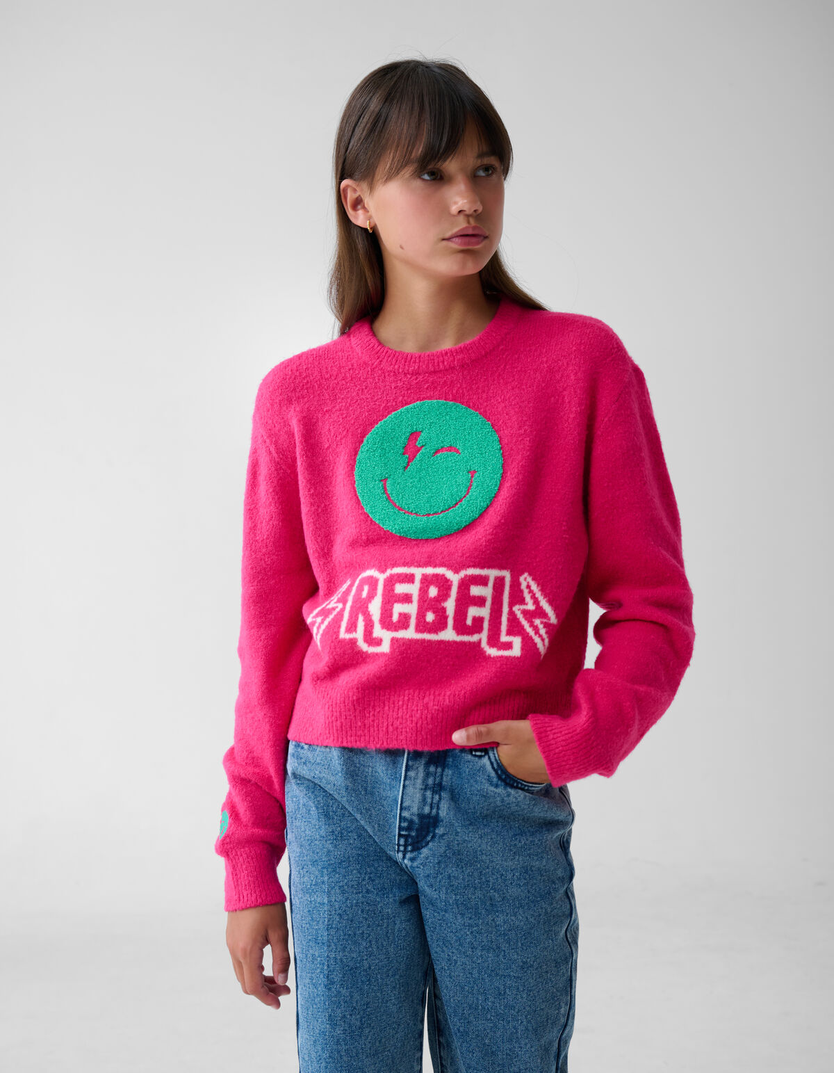 Frottee-Pullover Rosa SHOEBY GIRLS