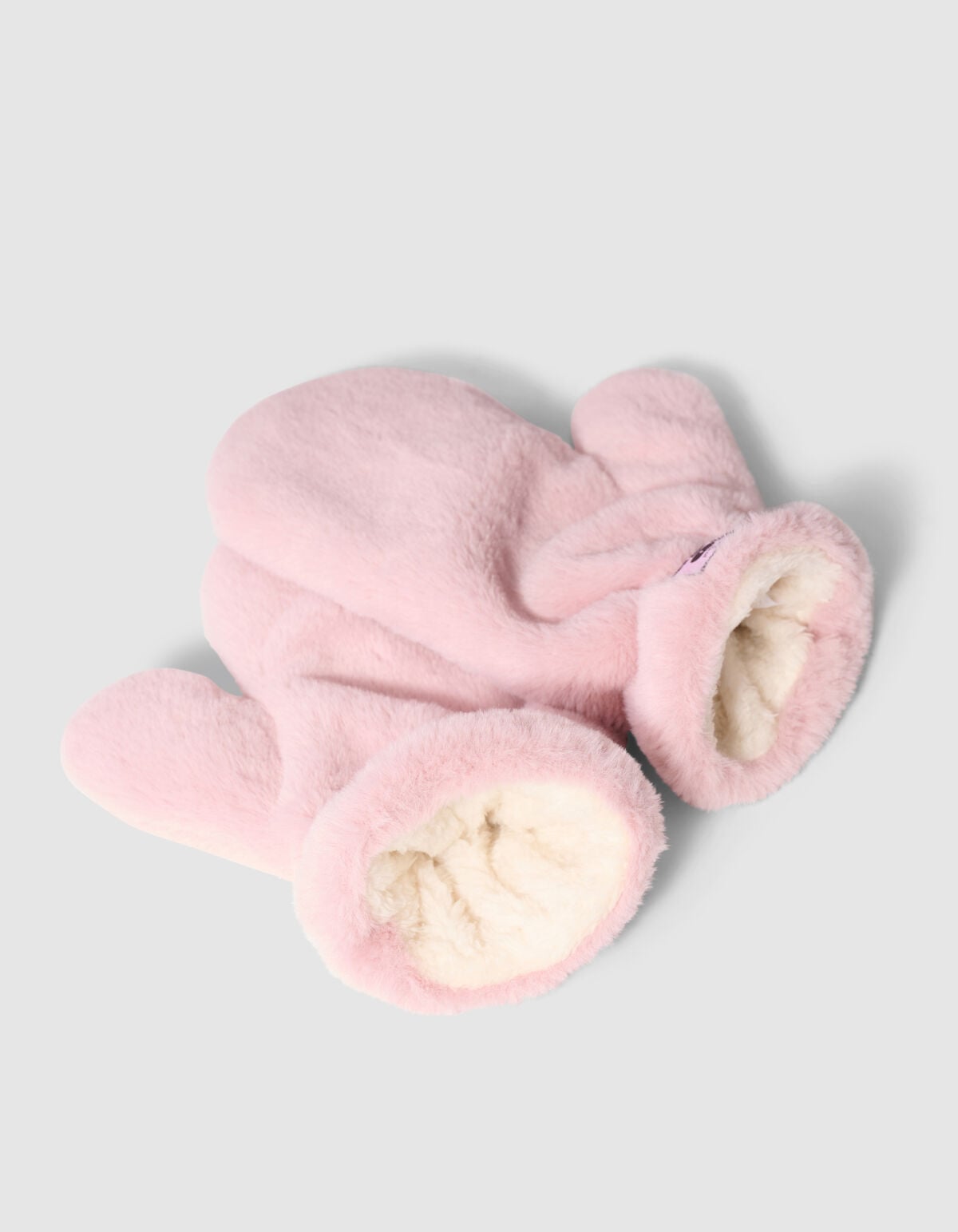 Teddy-F&auml;ustlinge Hellrosa SHOEBY ACCESSOIRES