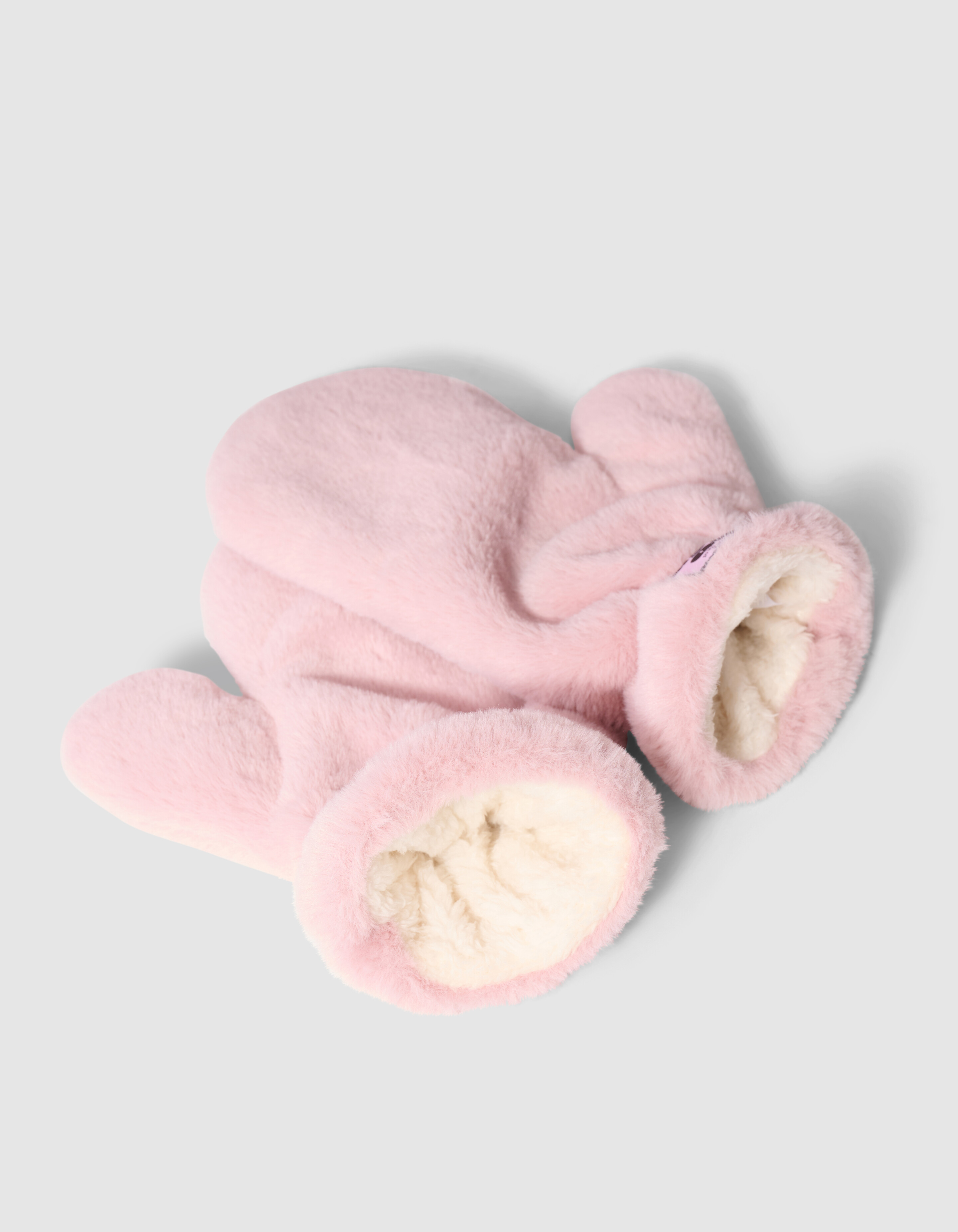 Teddy-F&auml;ustlinge Hellrosa SHOEBY ACCESSOIRES