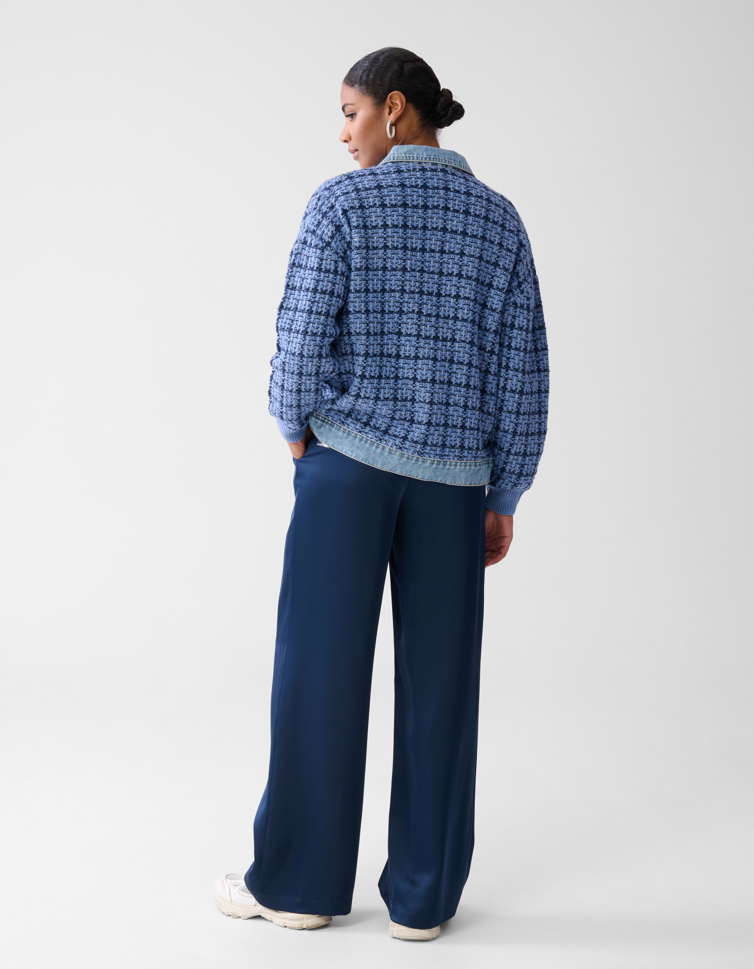 Tweed Mix Jacke Blau SHOEBY WOMEN