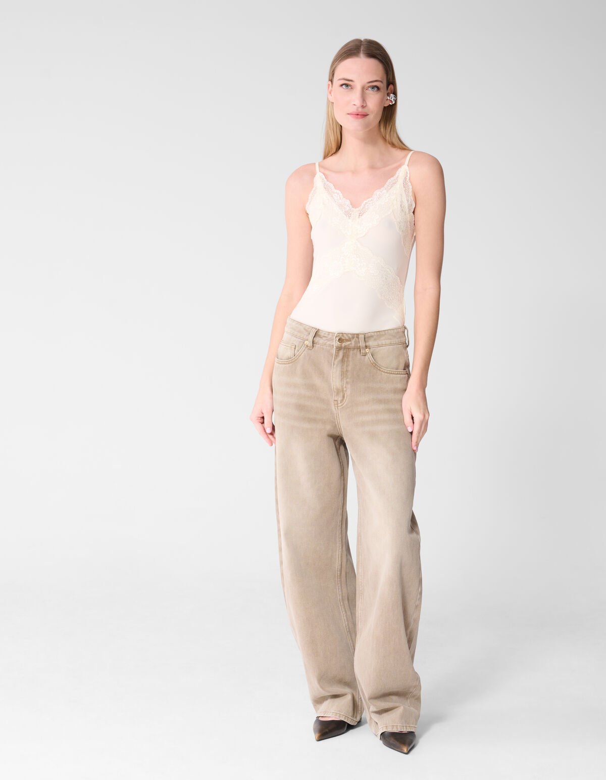 Kanten Body Gebrochen Wei&szlig; SHOEBY WOMEN