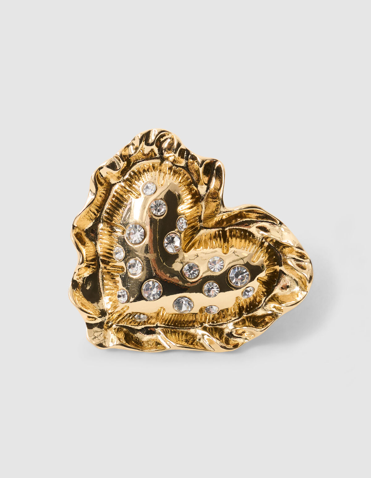 Puffed Heart Ring Gold SHOEBY ACCESSOIRES