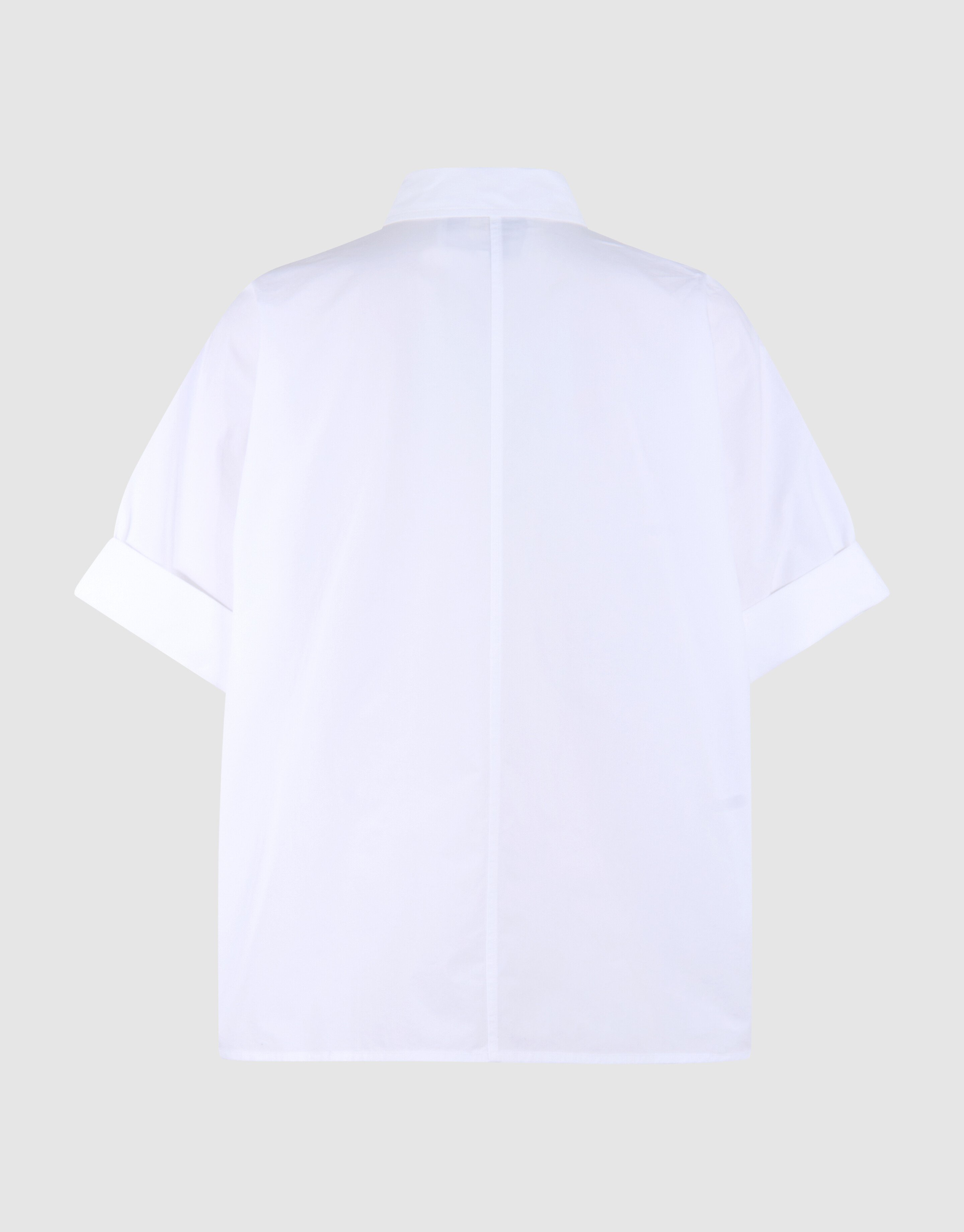 &Uuml;bergro&szlig;e Kurzarmbluse Wei&szlig; von Lonneke SHOEBY WOMEN