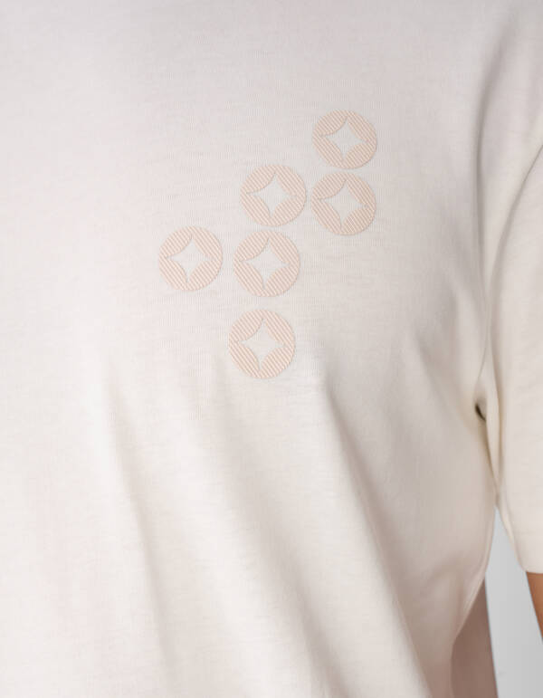 Spread Logo T-Shirt Gebrochen Wei&szlig; SHOEBY MEN