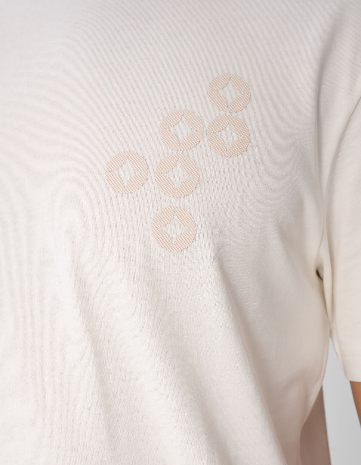 Spread Logo T-Shirt Gebrochen Wei&szlig; SHOEBY MEN