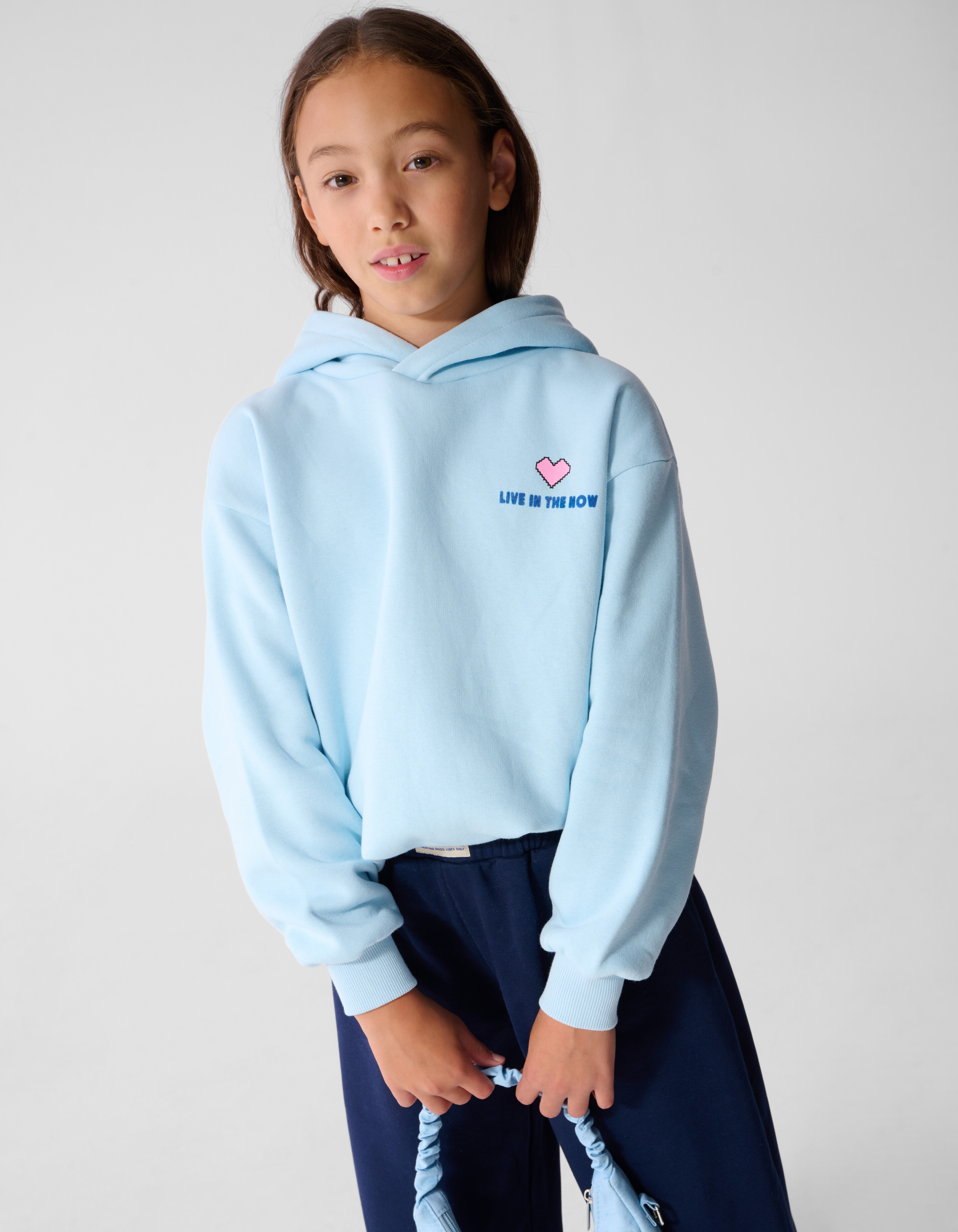 Relaxed Moment Hoodie Hellblau SHOEBY GIRLS