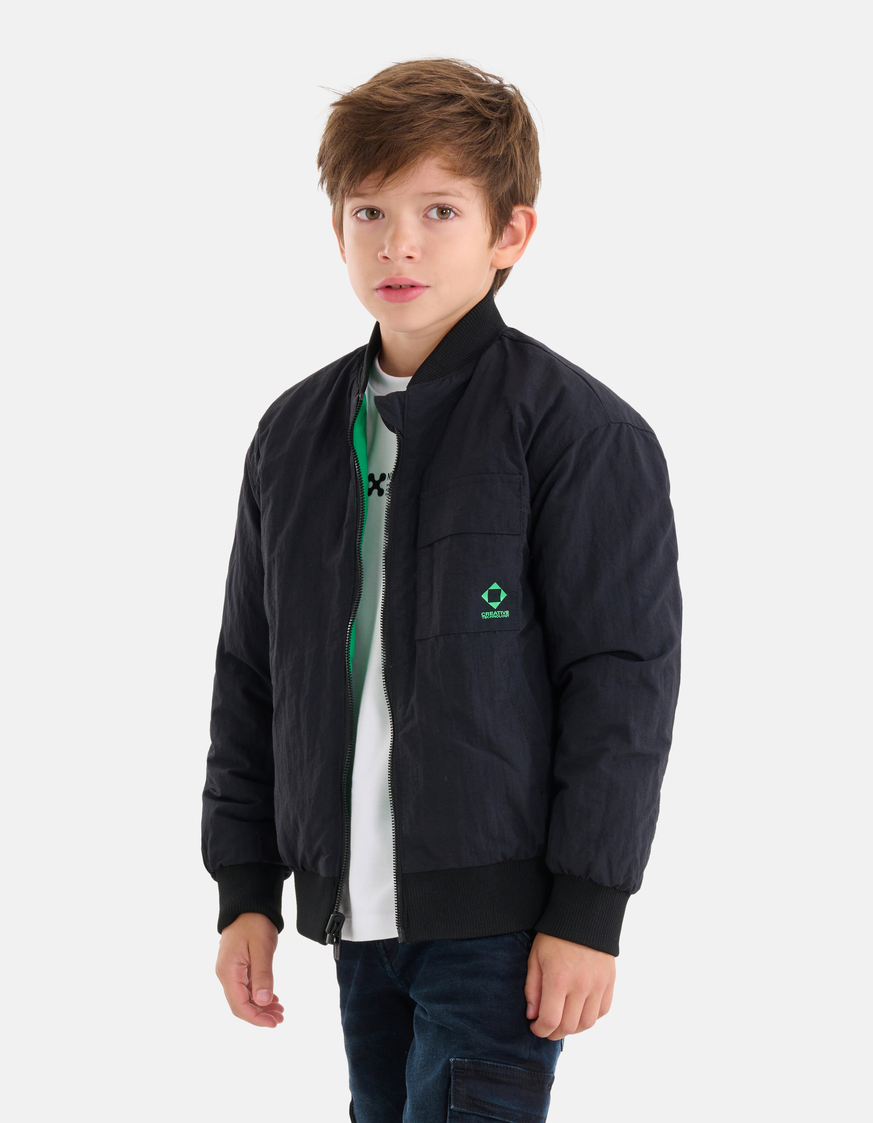 Wendejacke Grün/Schwarz SHOEBY BOYS