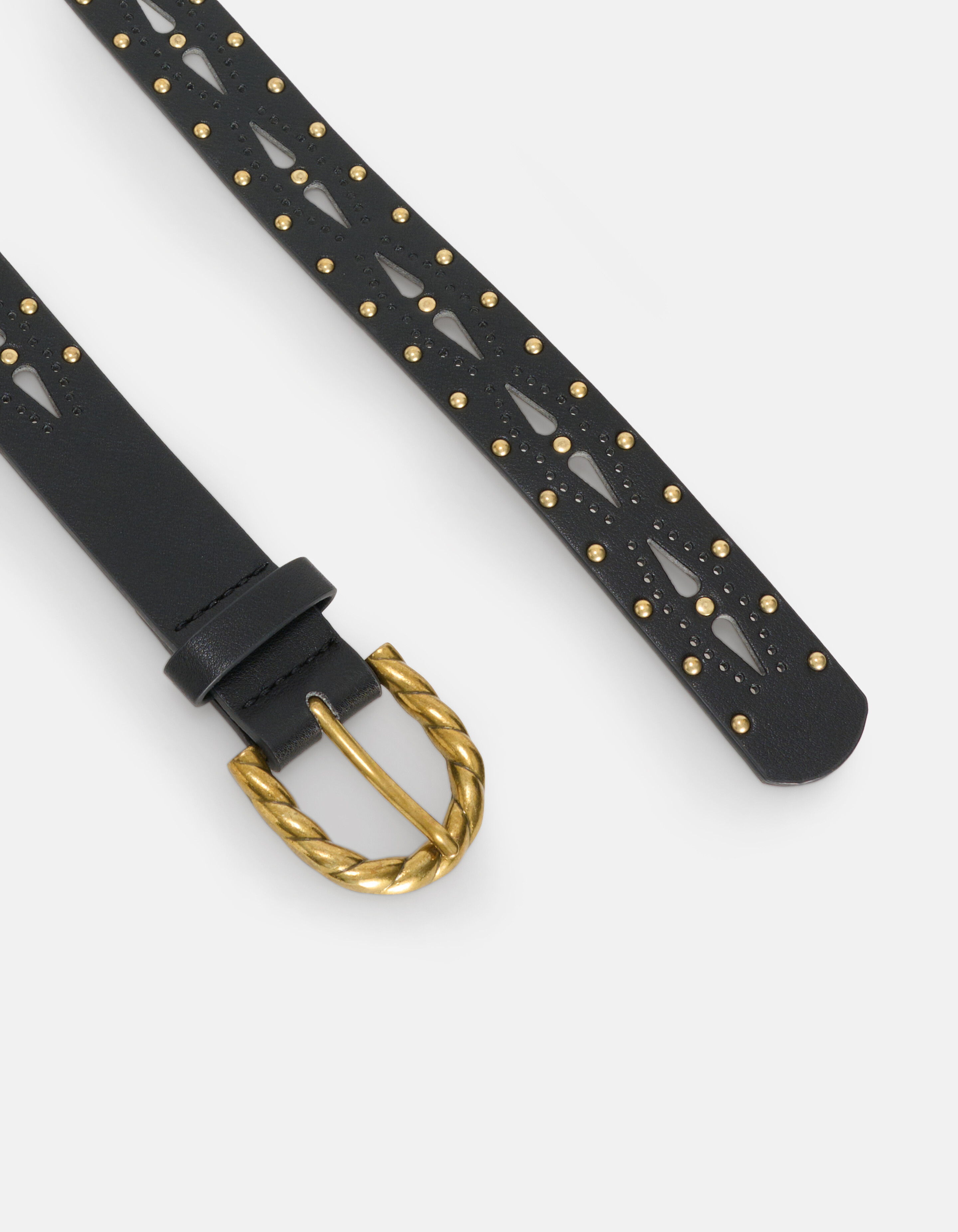 Gürtel mit gedrehter Schnalle Schwarz SHOEBY ACCESSOIRES