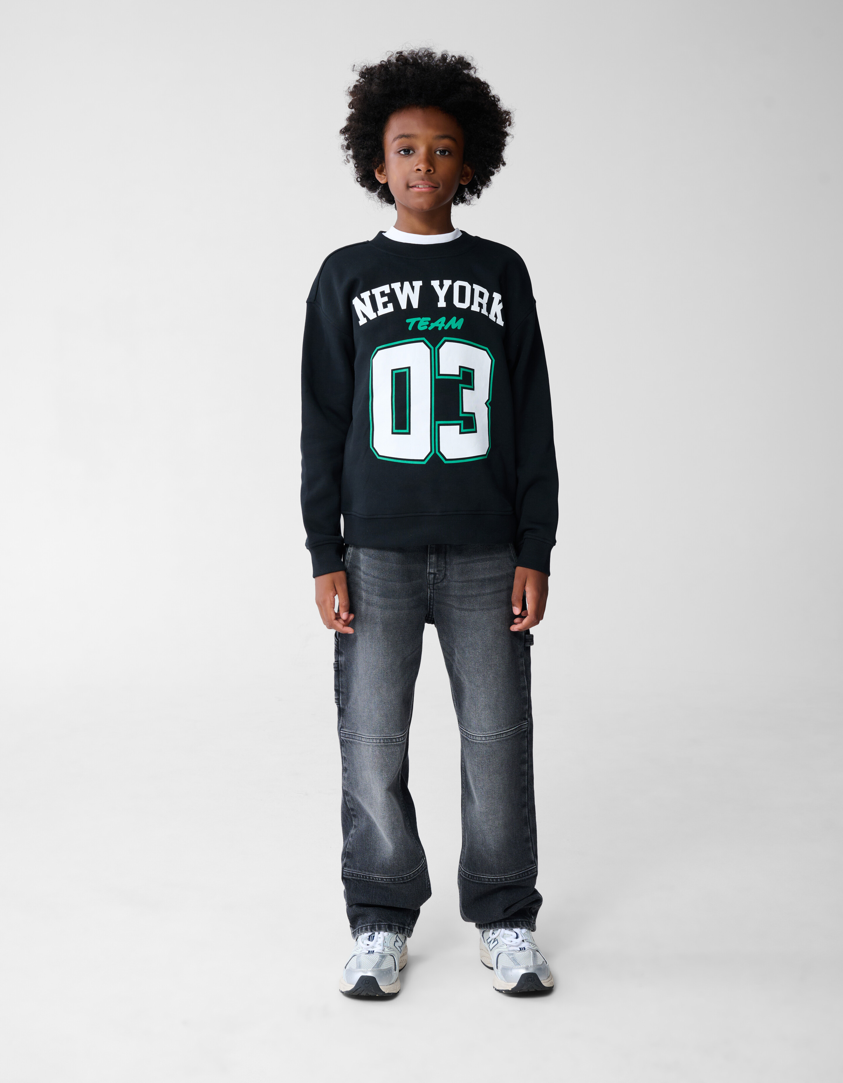 New York Kunst Pullover Schwarz SHOEBY BOYS