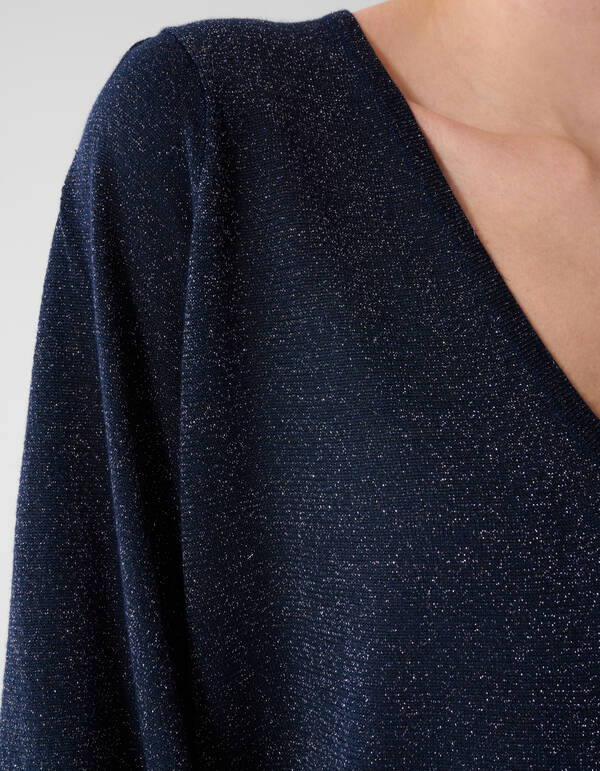 Glitzerpullover Dunkelblau SHOEBY WOMEN