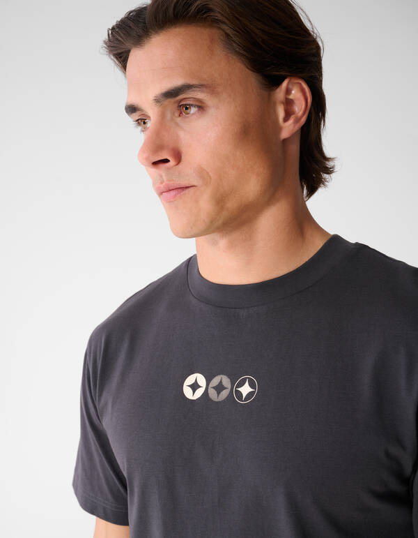 Spark Logo T-Shirt in Dunkelgrau SHOEBY MEN