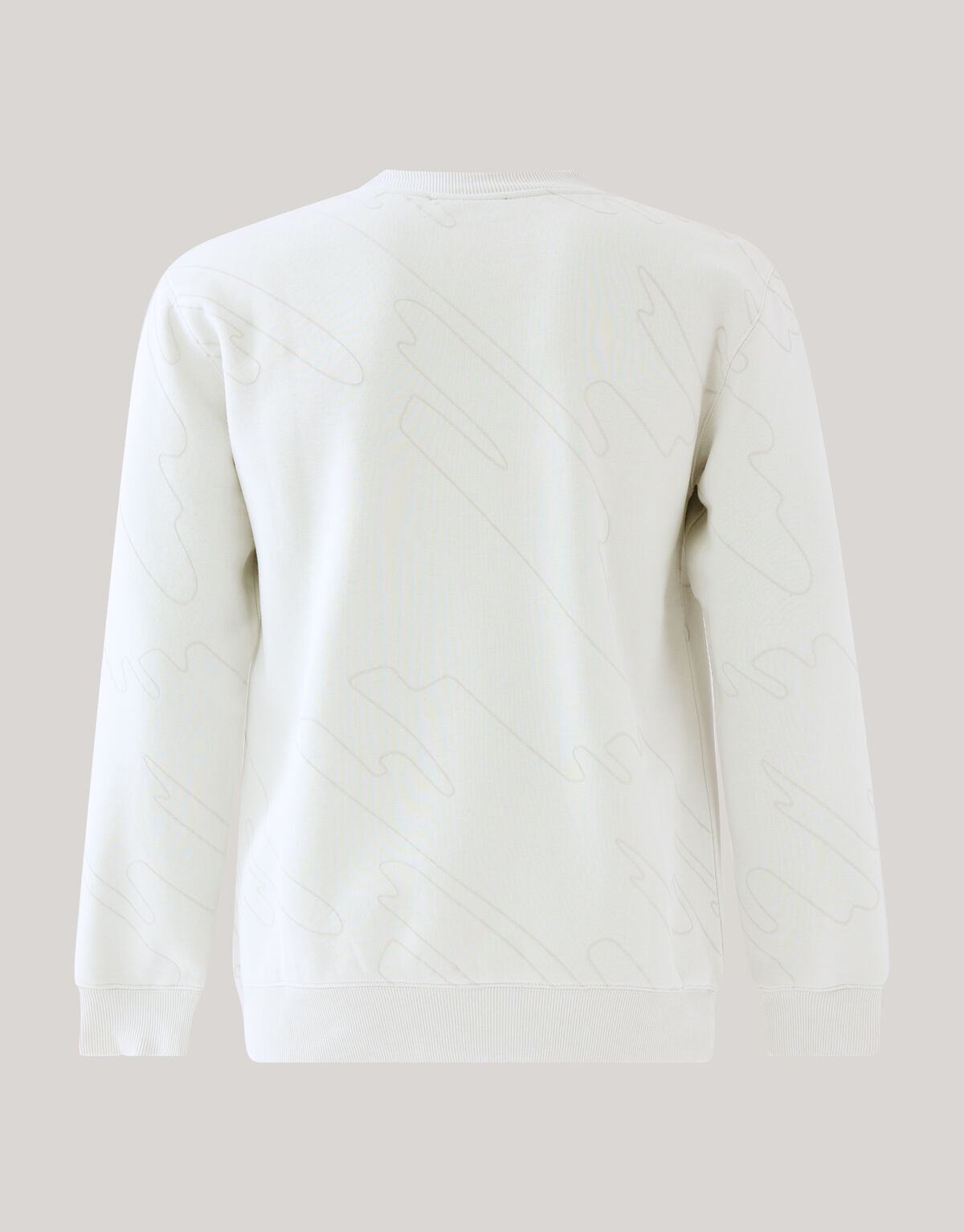 Flockdruck Pullover Hellgrau SHOEBY MEN