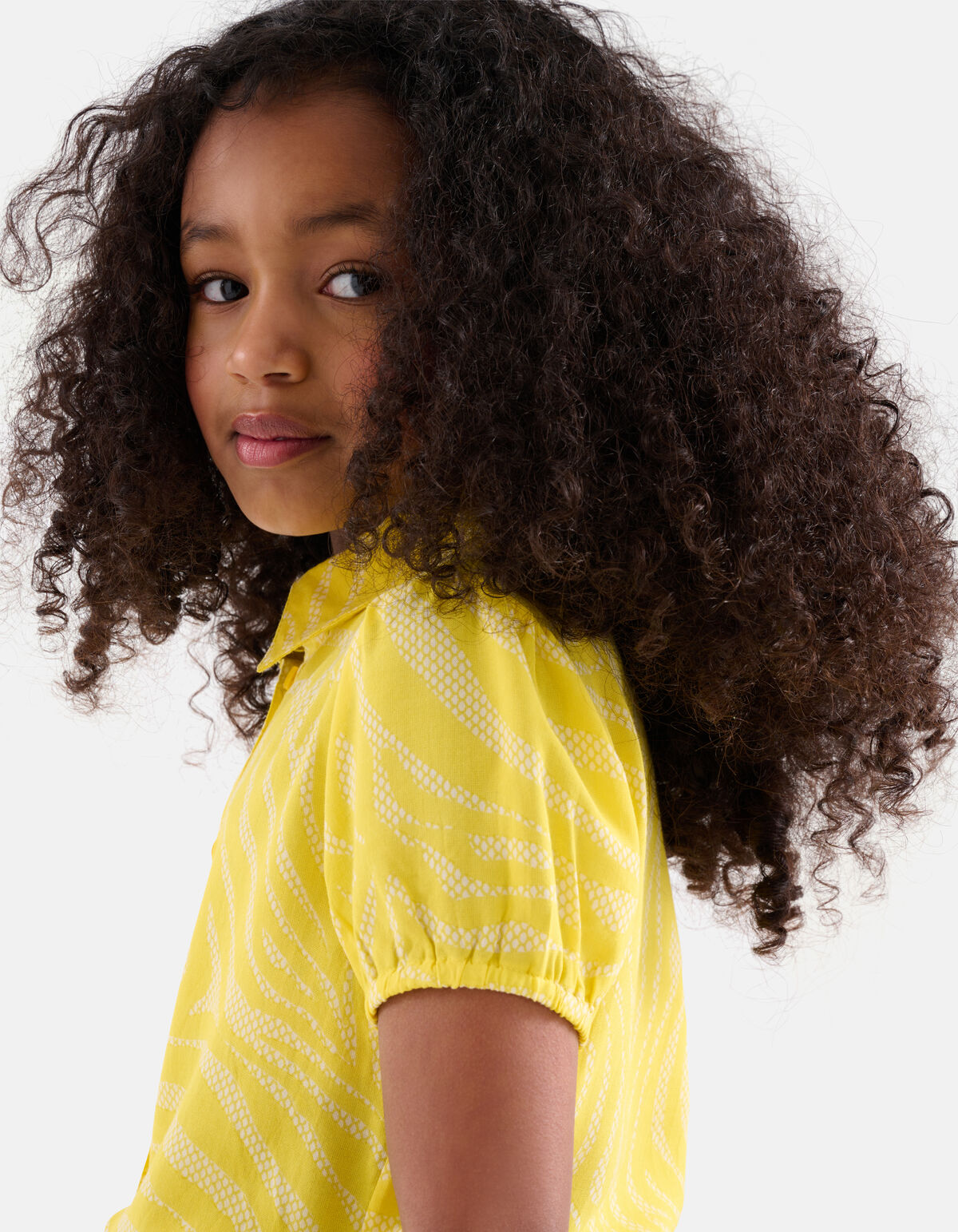 Zebra Print Bluse Gelb SHOEBY GIRLS
