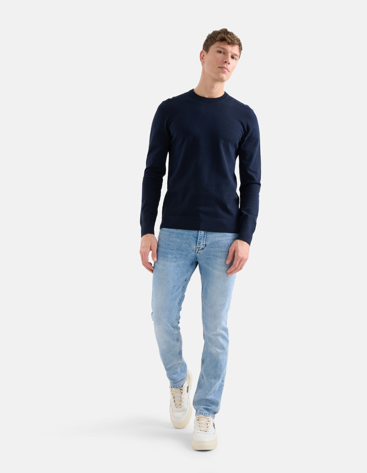 Rippenpullover Dunkelblau SHOEBY MEN