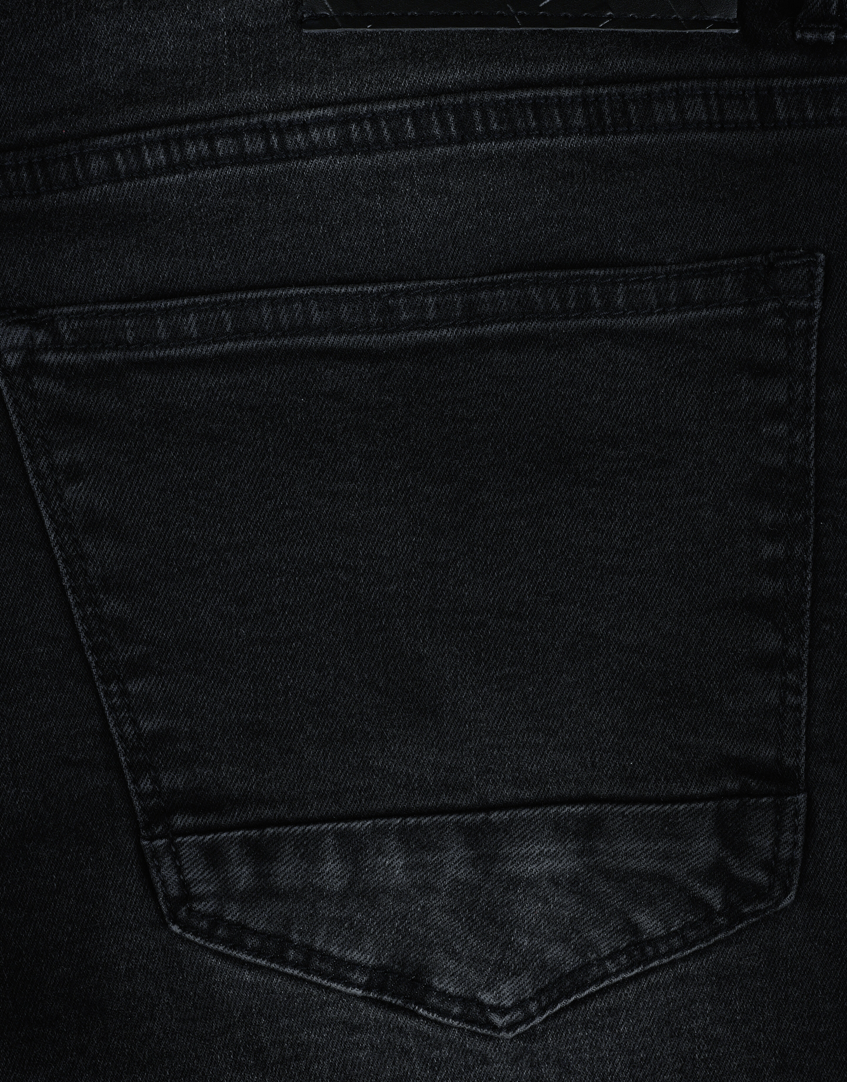Straight Jeans Washed Schwarz Länge 34 Refill
