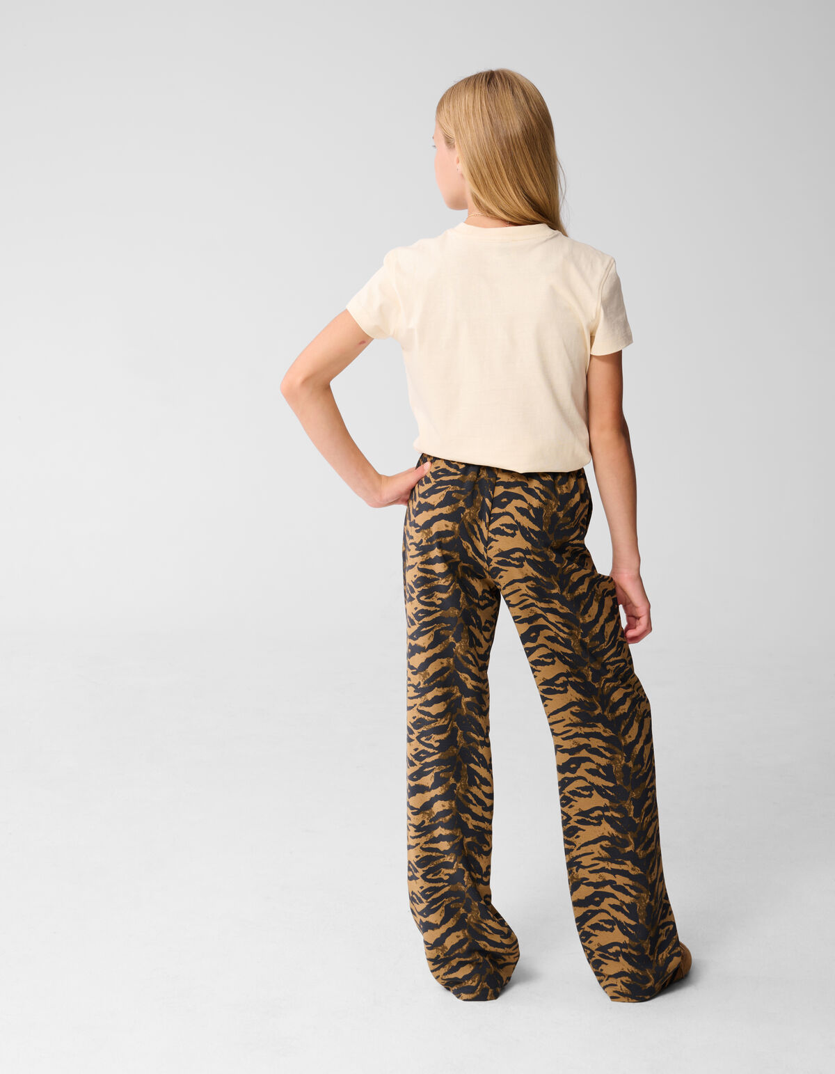 Twist Tiger Hose mit weitem Bein Braun SHOEBY GIRLS