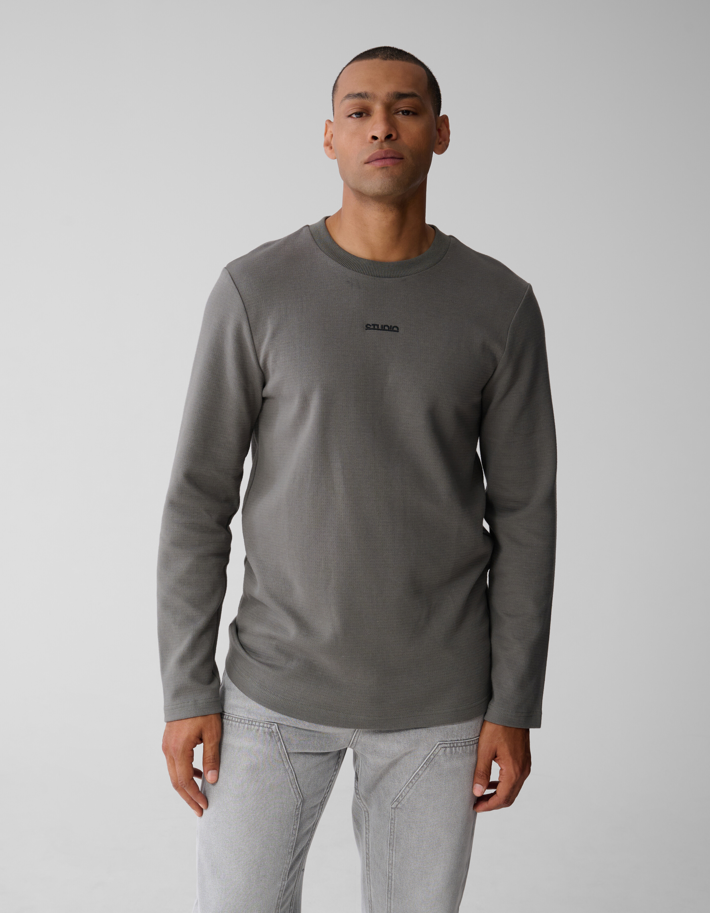 Studio Struktur T-Shirt Dunkelgrün SHOEBY MEN
