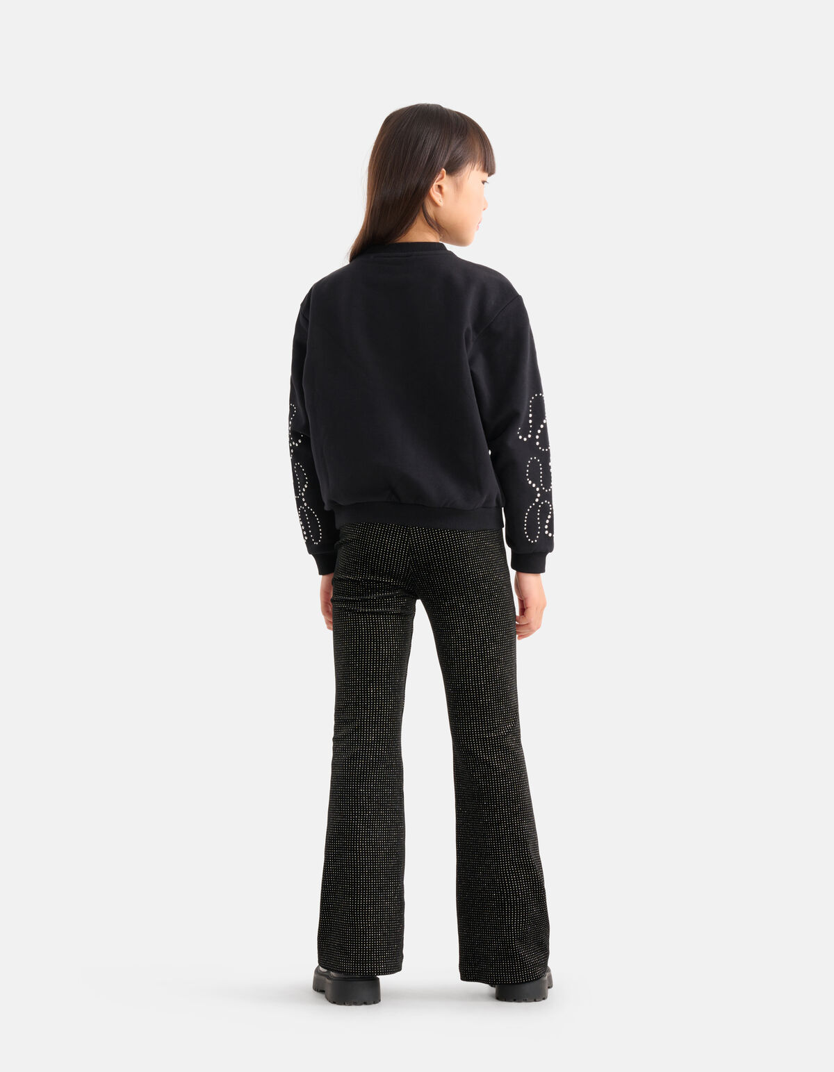 Nieten Pullover Schwarz SHOEBY GIRLS