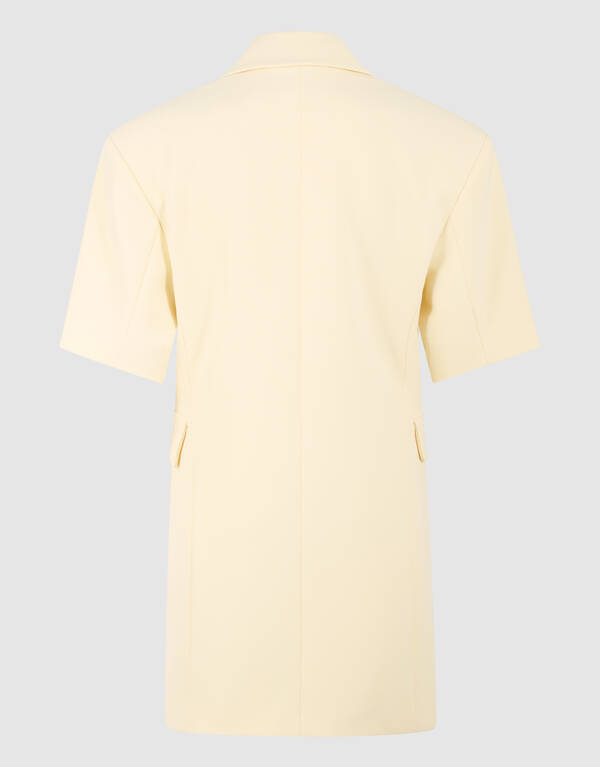 Kurzarmblazer Kleid Hellgelb SHOEBY WOMEN